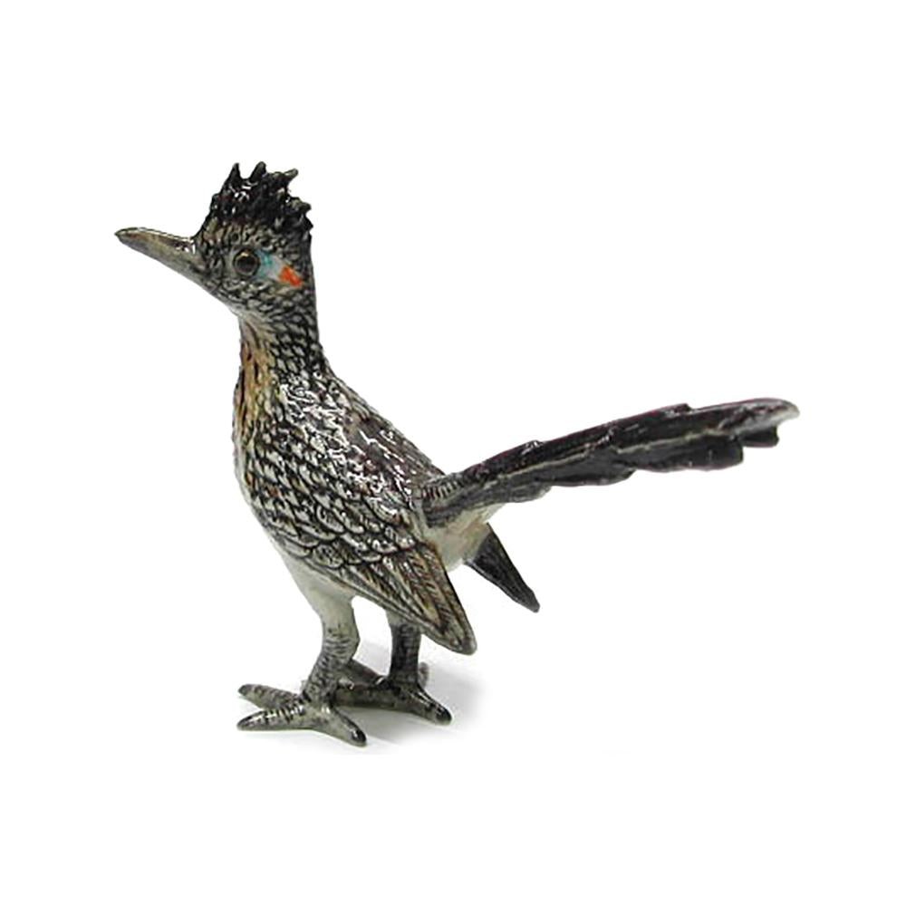 Northern Rose - Roadrunner Home Decor Bird - Miniature Porcelain Figurine