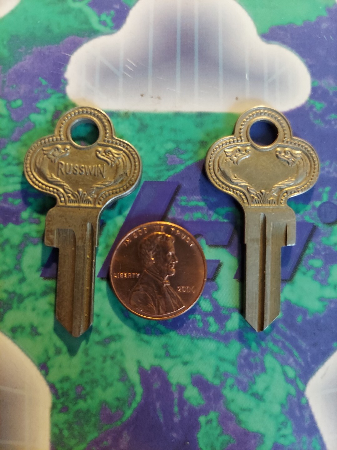 Russwin Obsolete Antique Key Blank. Graham Mfg # 2624BX. Russwin Obsolete Antique Key Blank. Graham Mfg # 2624BX.