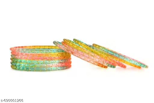 HandMade Glass Bangles Set for Women - Traditional & Stylish Jewelry (pack of 1)