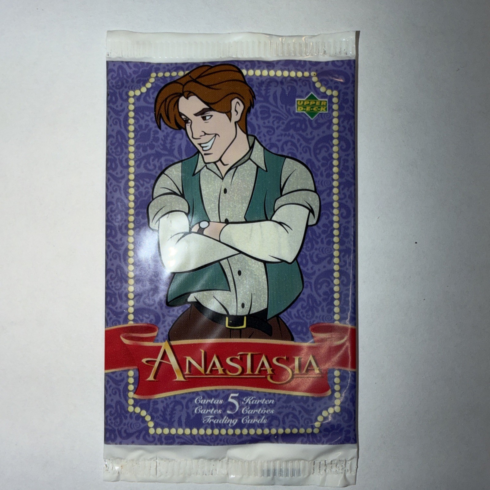 1998 Upper Deck Anastasia Sealed Trading Card Pack Dimitri Pack Art