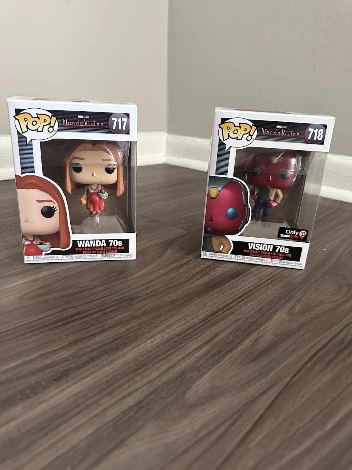 Pop Wonda and Vision Marvel Funko Pop Avengers Collectible Unopened New