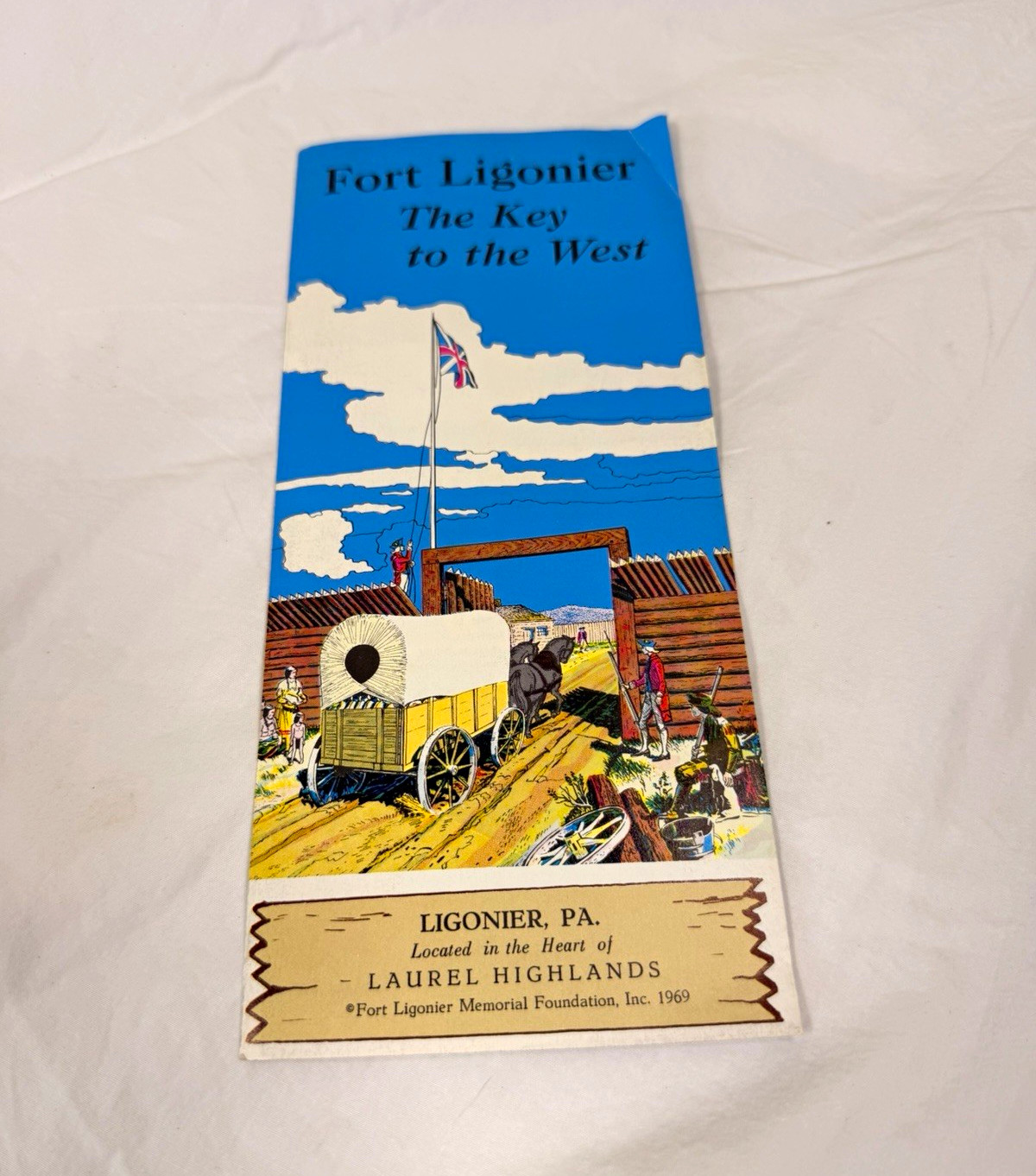 Fort Ligonier The Key to the West  Brochure Pennsylvania PA Vintage Travel