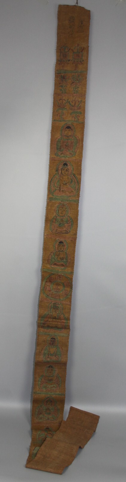 Rare Long 19th Century Tibet Tibetan Old Antique Bon Buddhist Thangka Tangka
