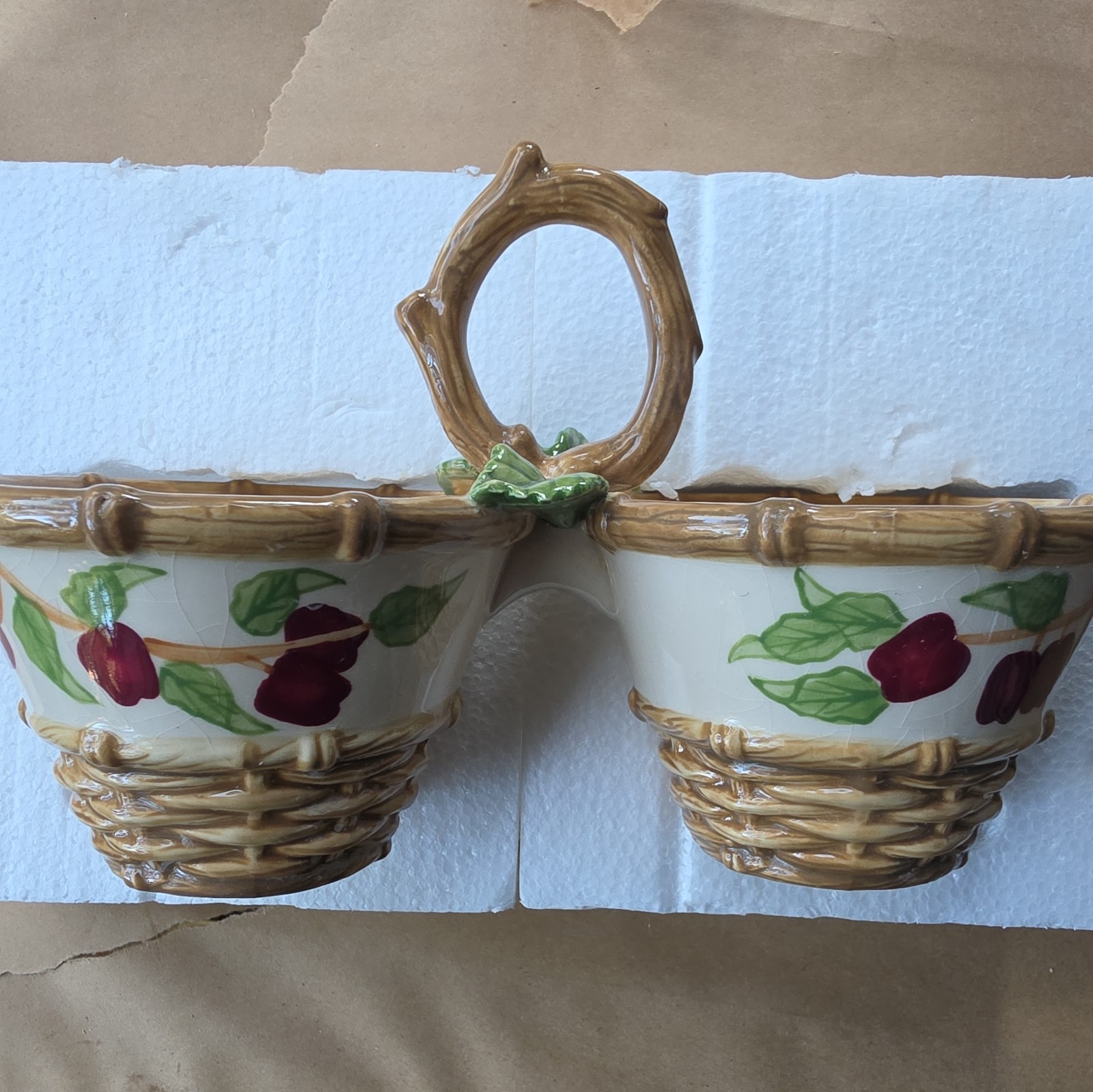 Vintage Apple Theme Condiment Server Dish