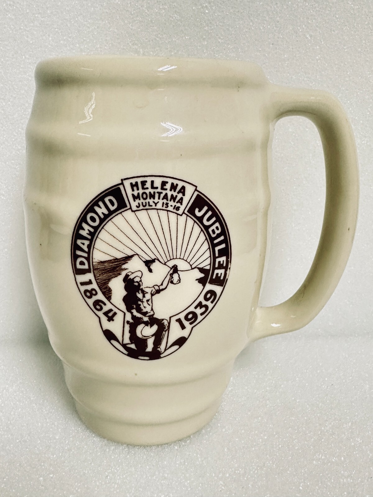 1939 Shenango Helena Montana Mug 75th Anniversary Diamond Jubilee Commemorative