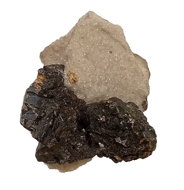 Sphalerlte and Carthage natural USA crystal mineral specimen sandy crystals