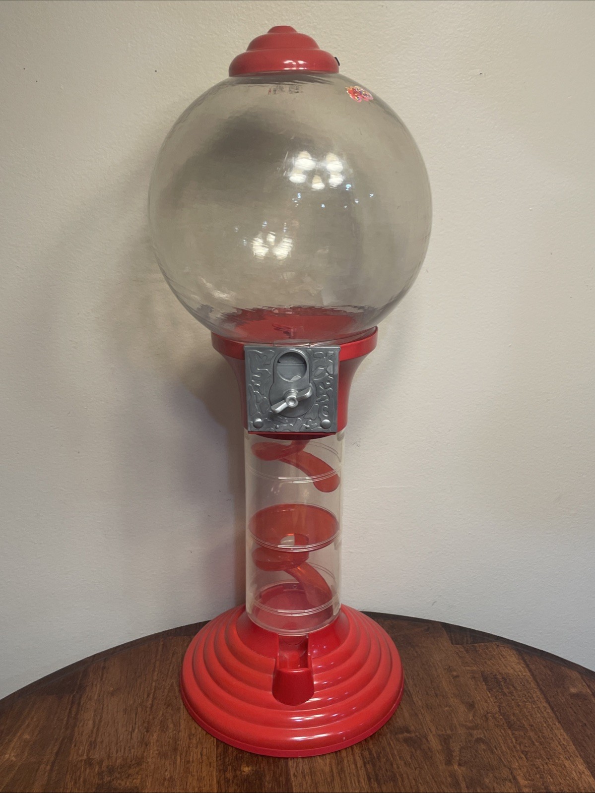 Vintage Sweet N Fun Spiral Gumball Machine 25” Candy Dispenser Coin Bank 2002