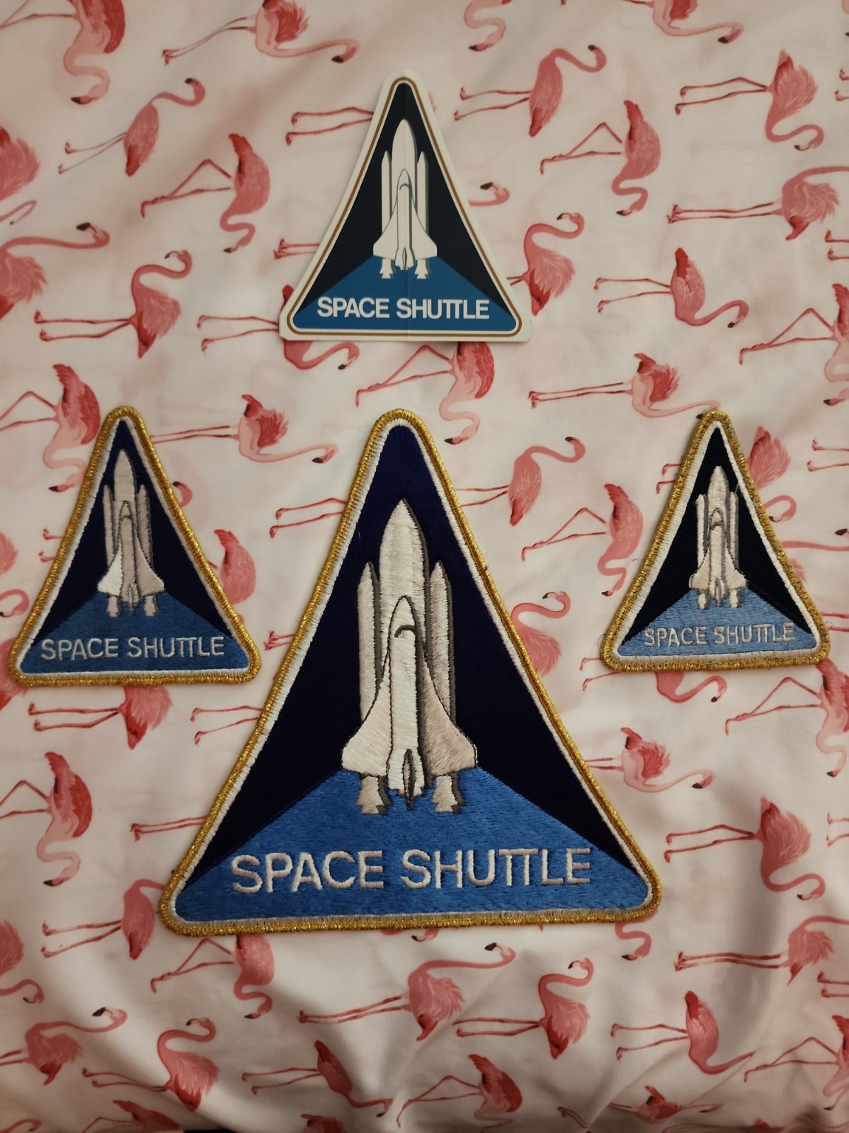 Official NASA 1980s Shuttle Patches And Sticker.