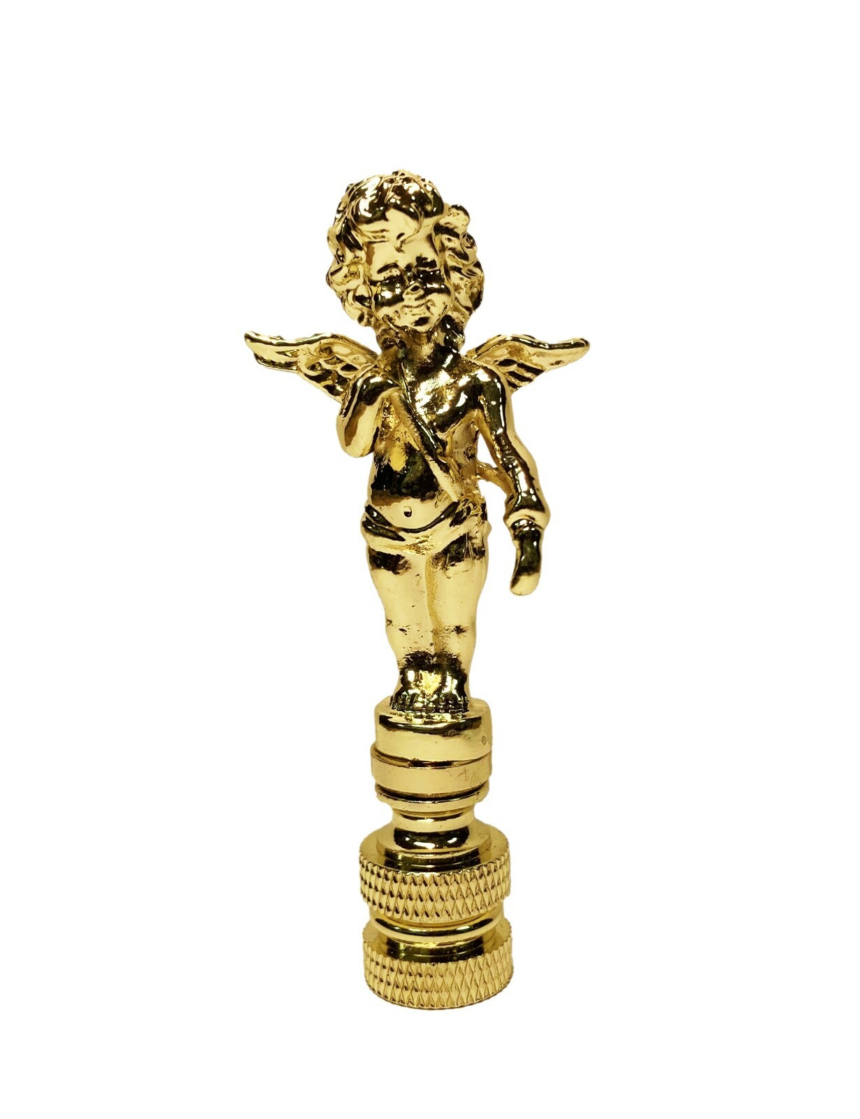 Lamp Finial-CHERUB-Polished Brass Finish, Highly detailed metal casting Lamp Finial-CHERUB-Polished Brass Finish, Highly detailed metal casting