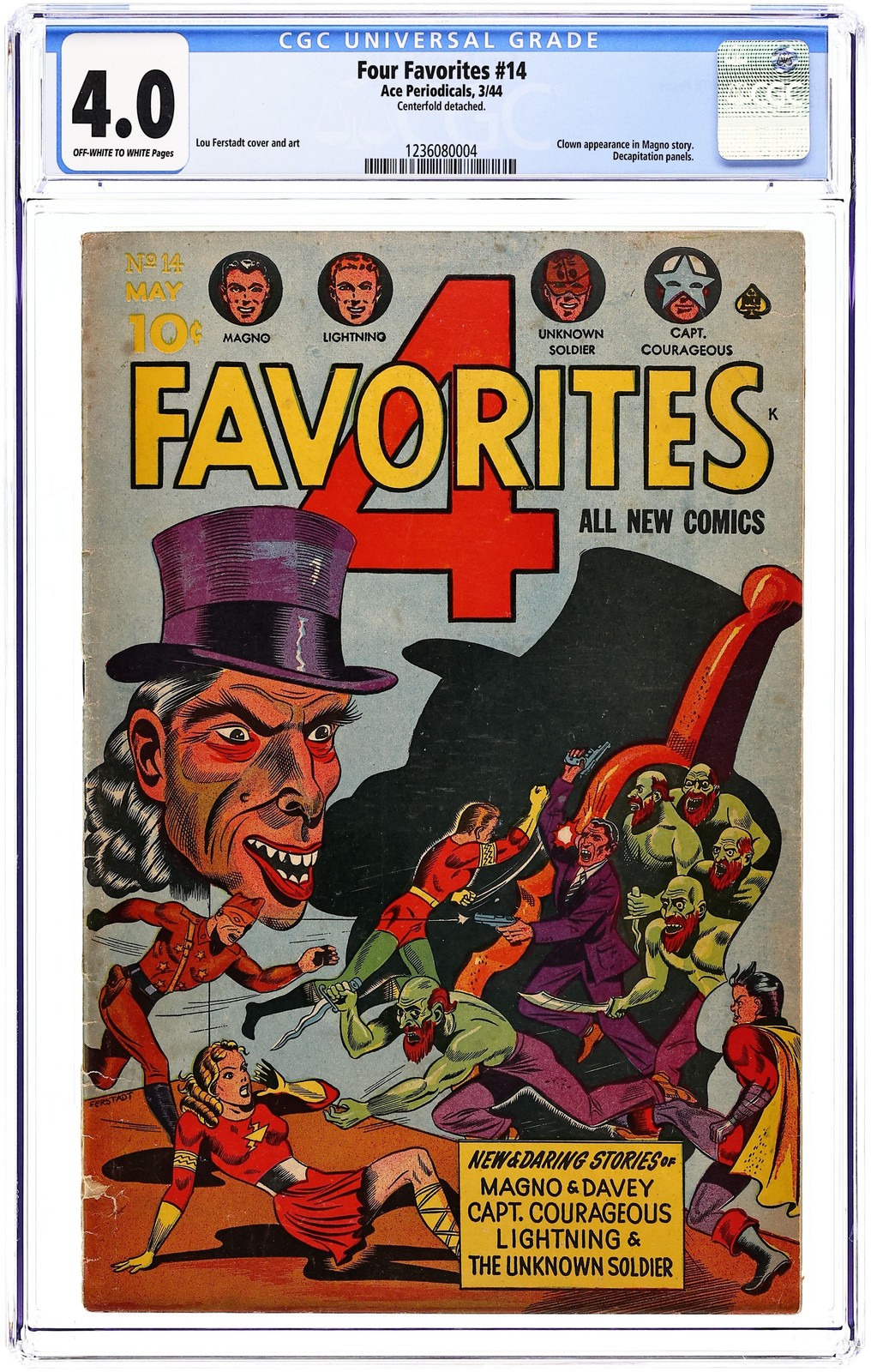 Four Favorites #14 CGC 4.0 1944 1236080004