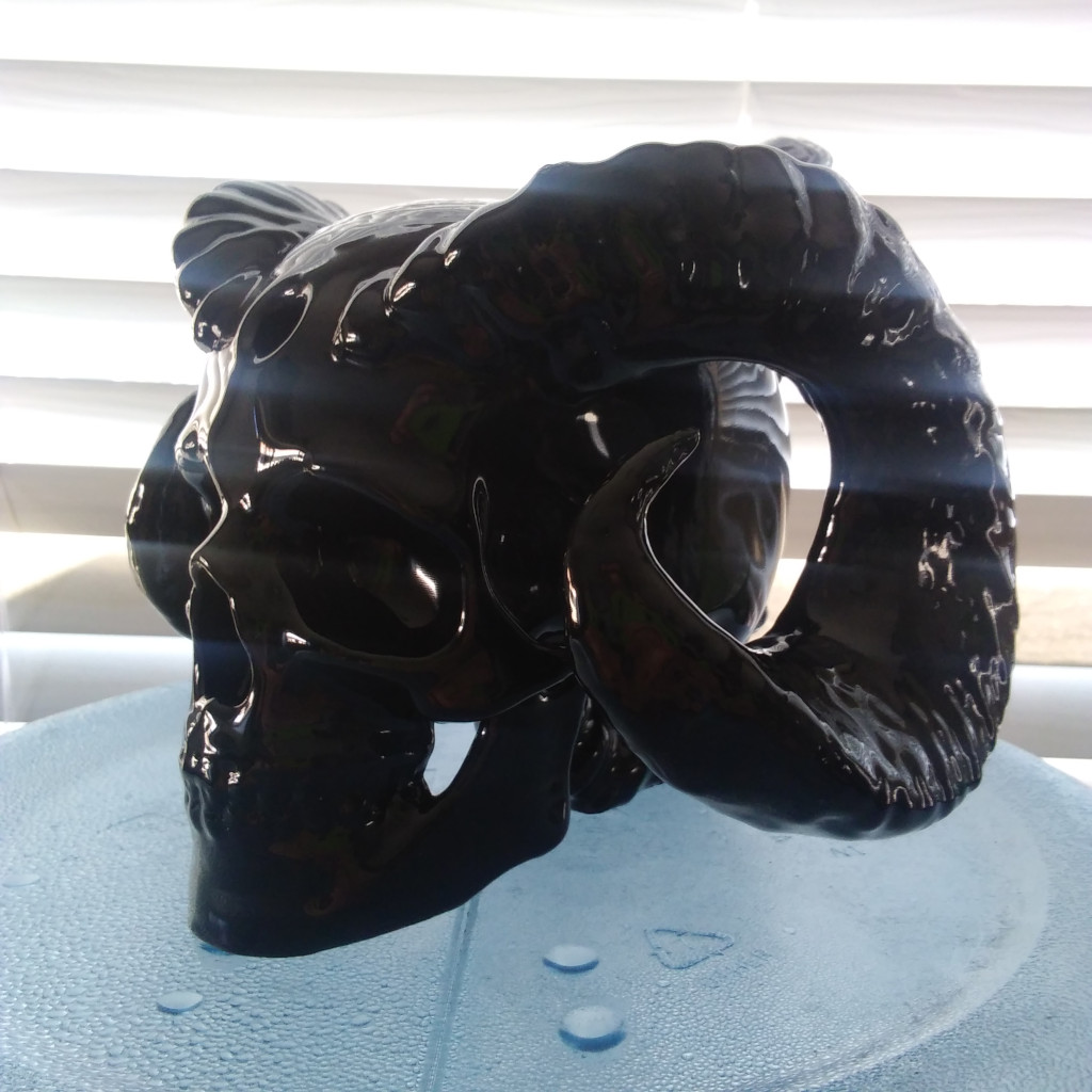 Ram Horned Skull Water Bong Bubbler The Cult Leader