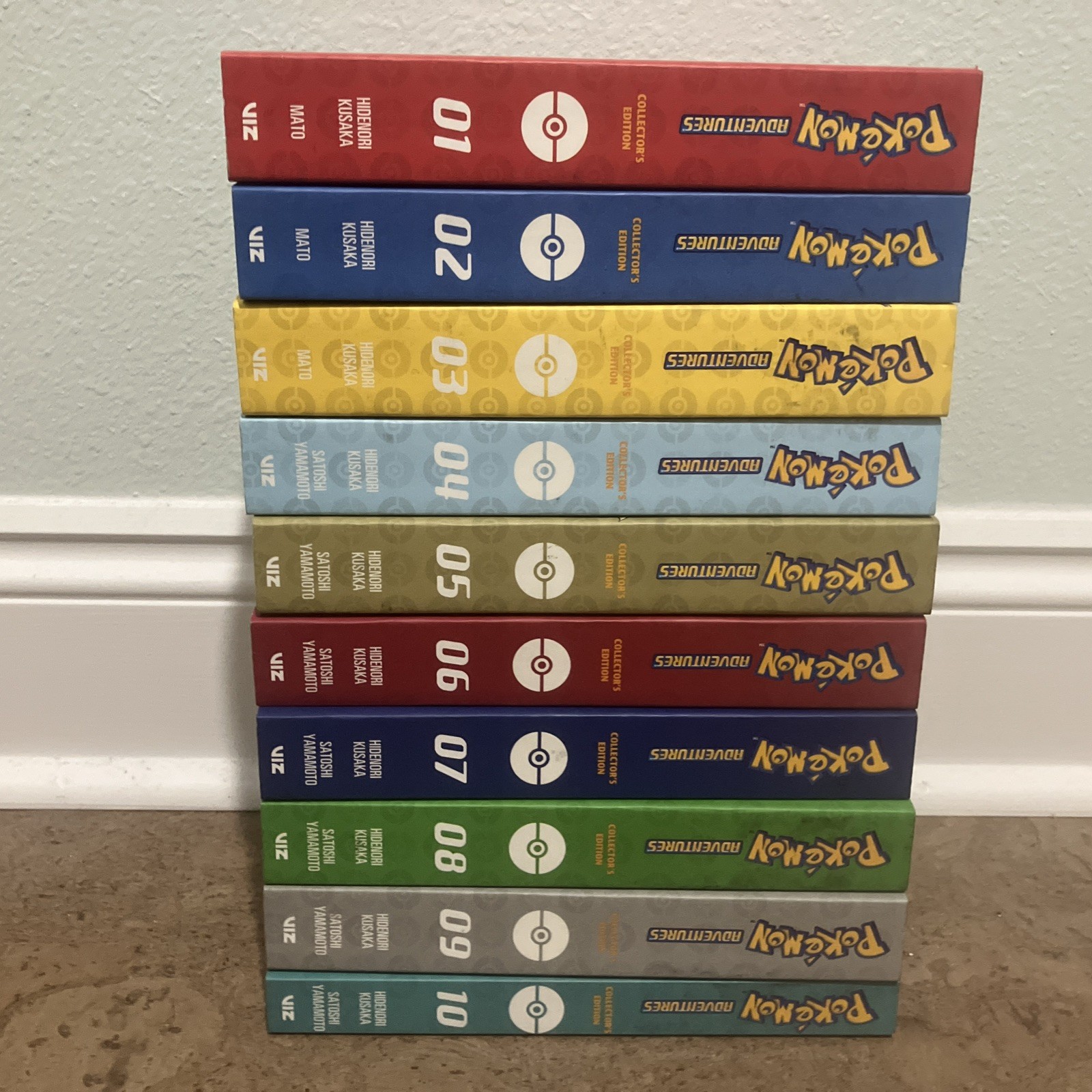 Pokémon Adventures Collector’s Edition Manga Volumes 1-10 Excellent Condition