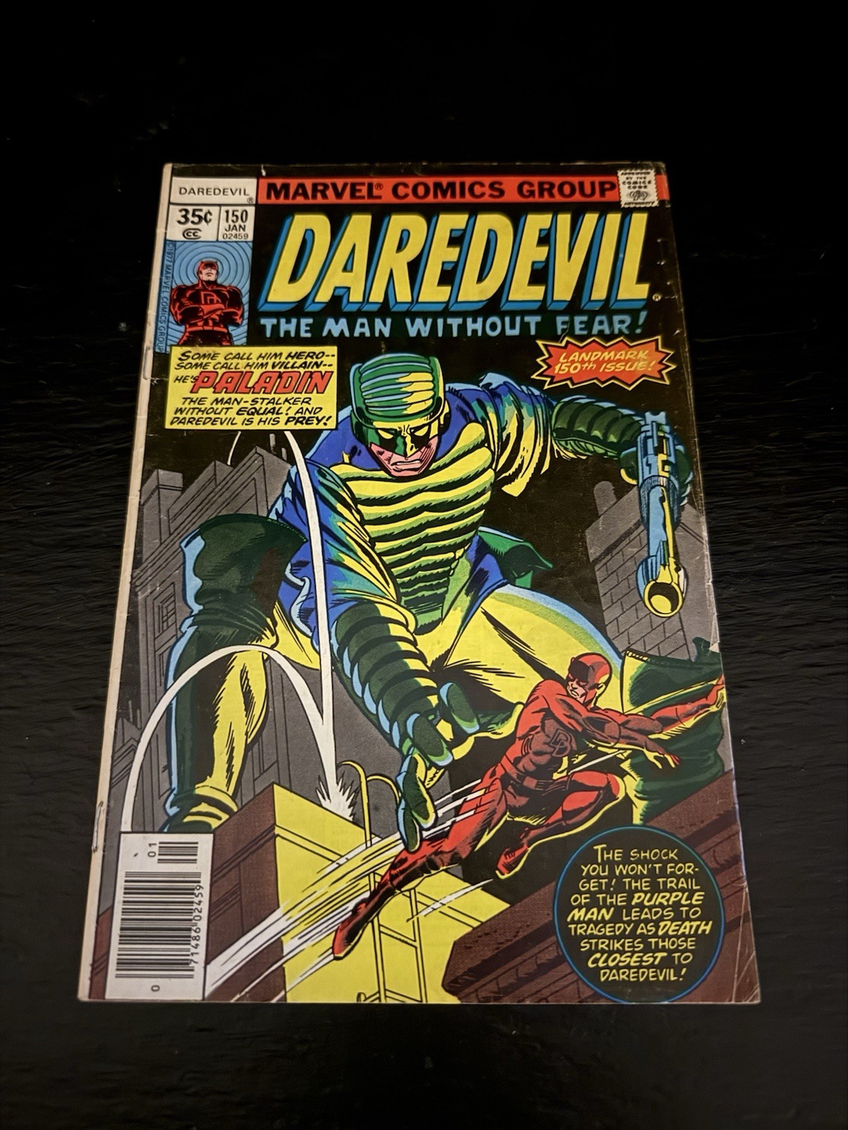 Marvel Comics Daredevil #150 (1978) Daredevil Paladin Bronze Age Single Issue
