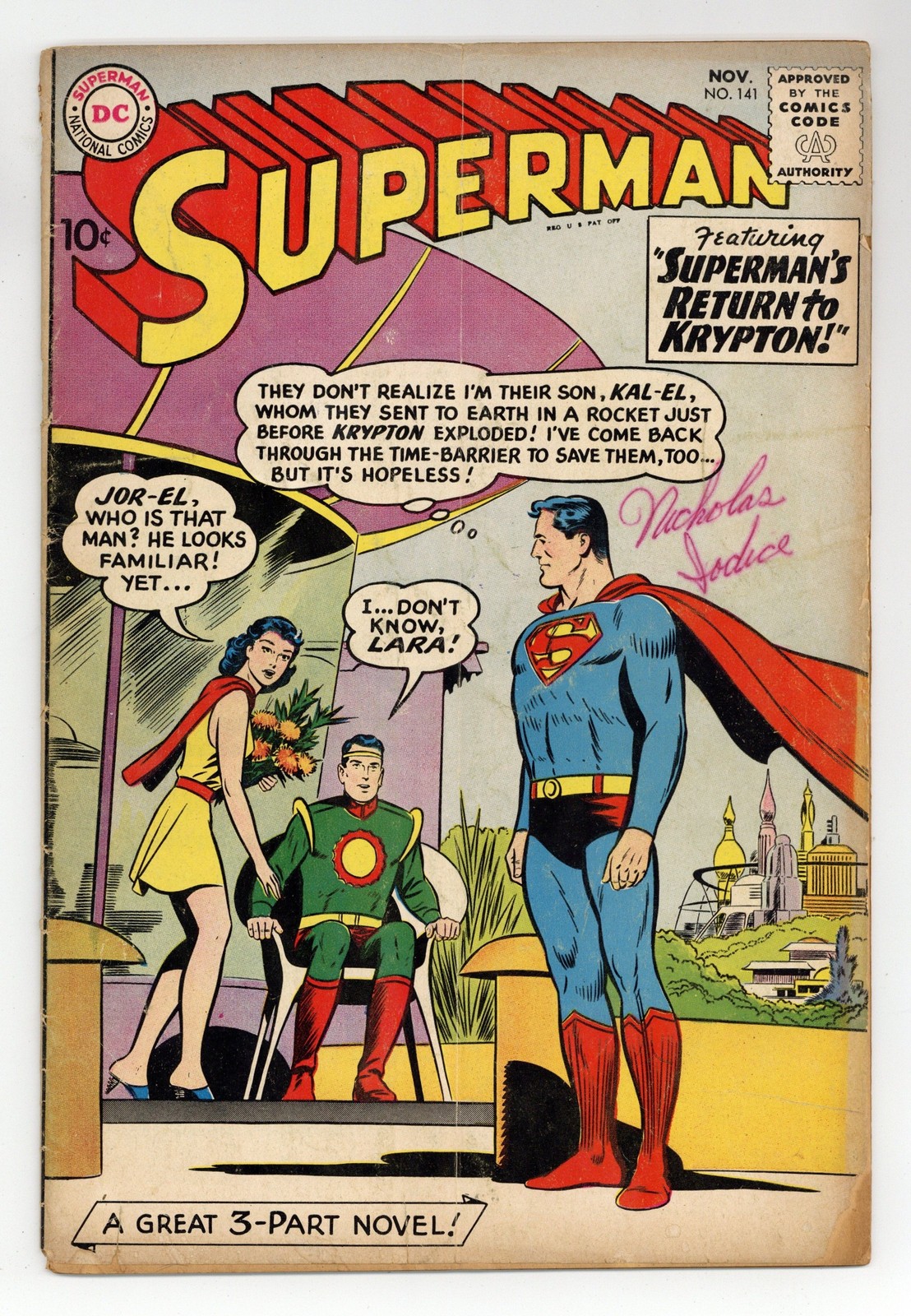 Superman #141 GD- 1.8 1960