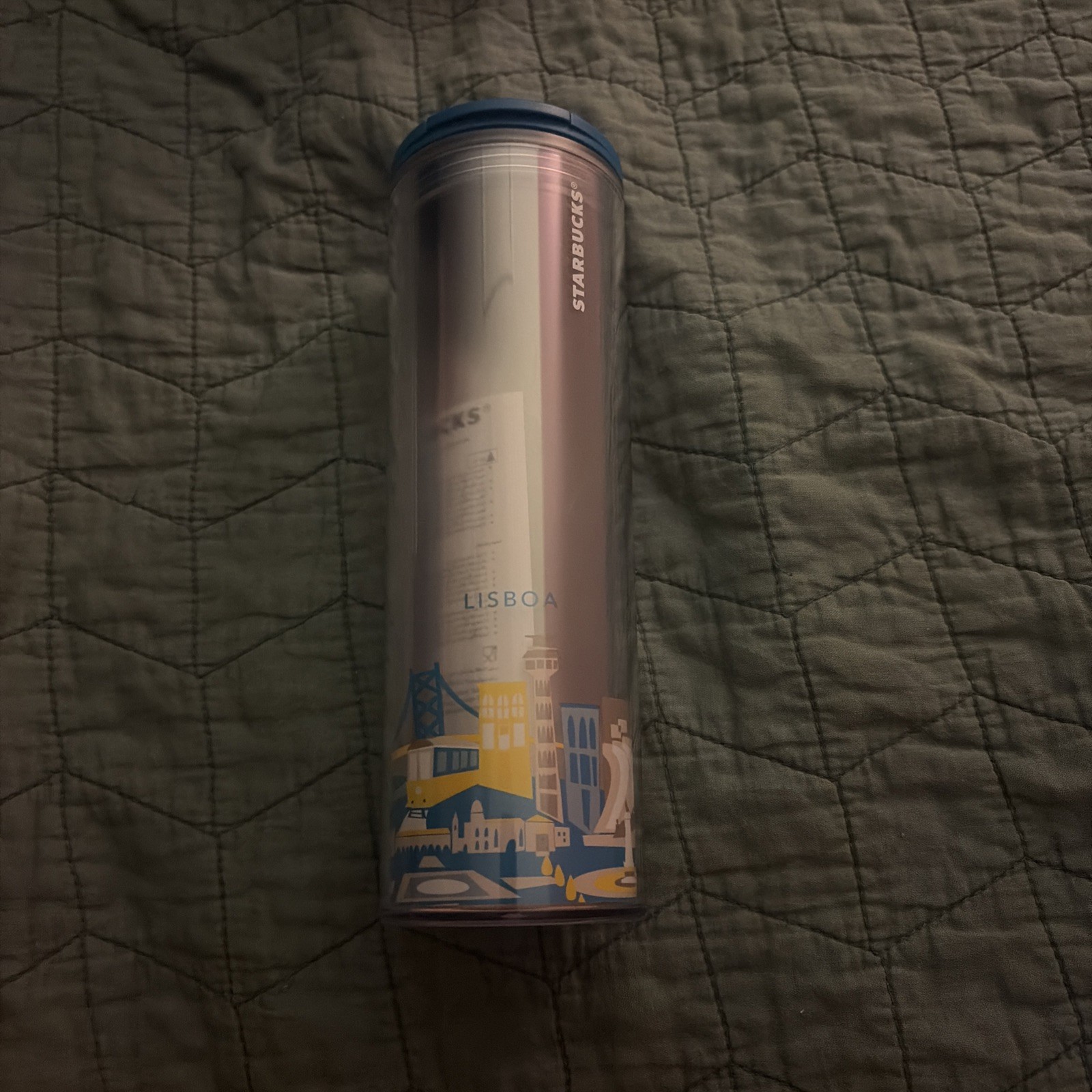 NEW Starbucks YAH You Are Here 16oz Cold Tumbler - Lisboa Portugal