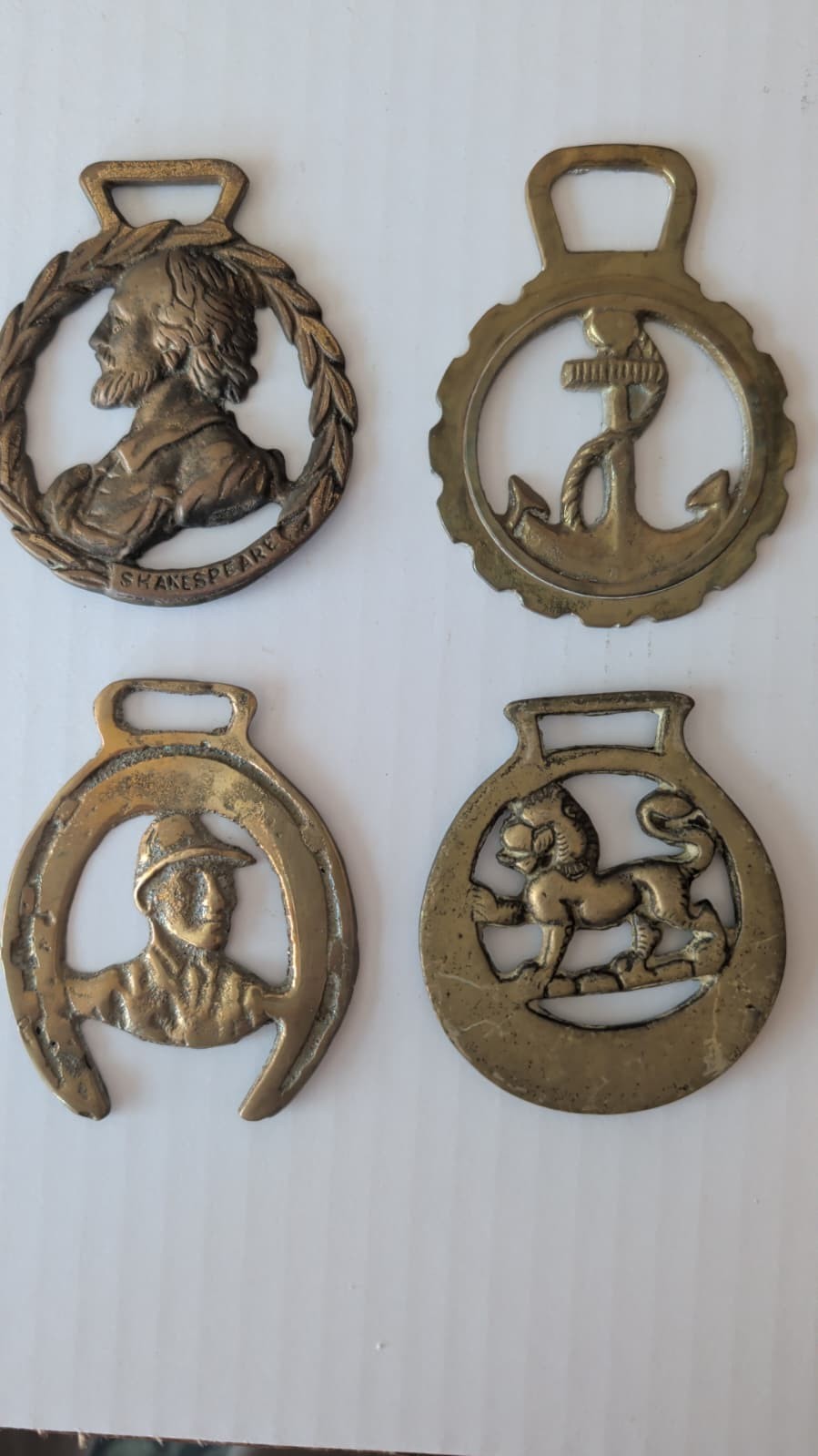 Horse Brass Medallion Antique Show Parade Harness SET 4 1 PRICE FROM ENGLAND