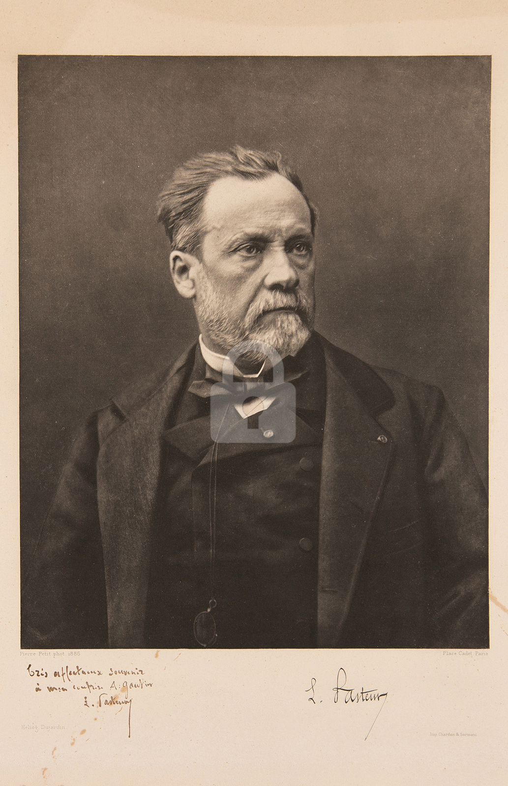 Louis Pasteur Signed RPPC Photo Postcard Copy