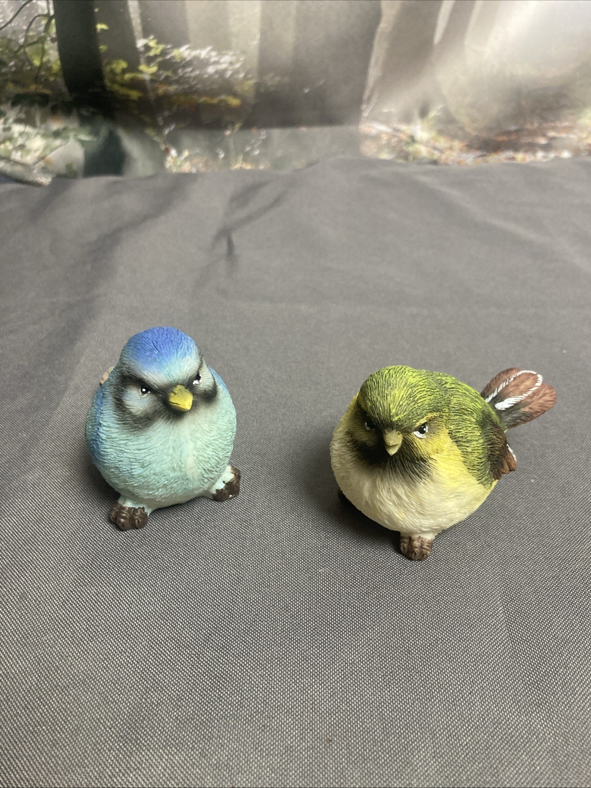 2 Small Birds Home Decor Shelf Sitters Resin Bird Decor Bird Figurines 2 Small Birds Home Decor Shelf Sitters Resin Bird Decor Bird Figurines