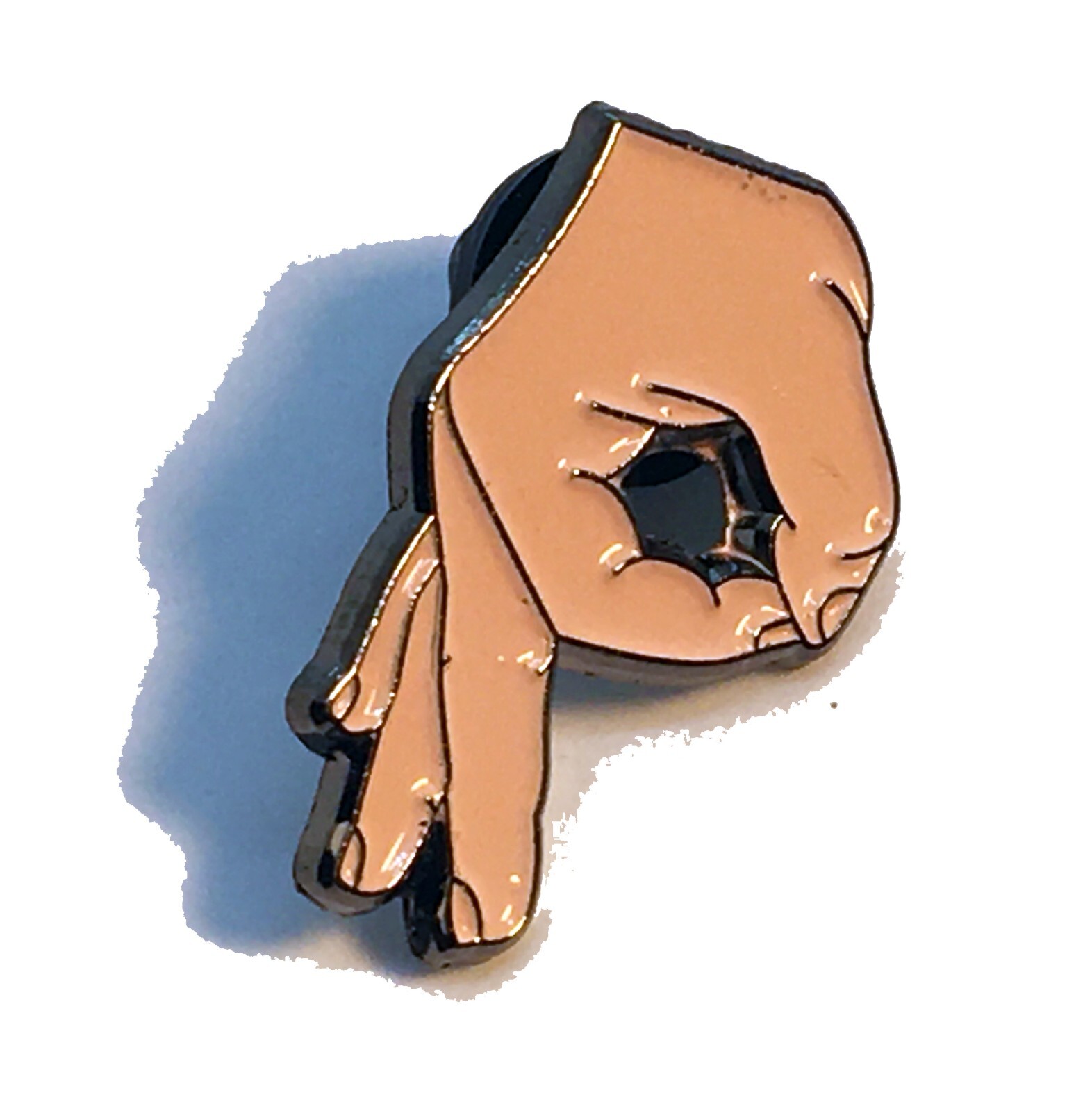 Circle Finger Game HAT PIN Lapel Brooch
