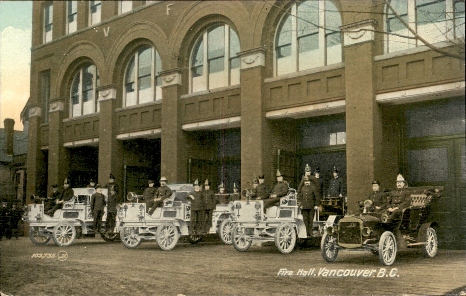 Vancouver BC Fire Hall V. & Sons c1900s-10s Vintage Postcard bhn Vancouver BC Fire Hall V. & Sons c1900s-10s Vintage Postcard bhn