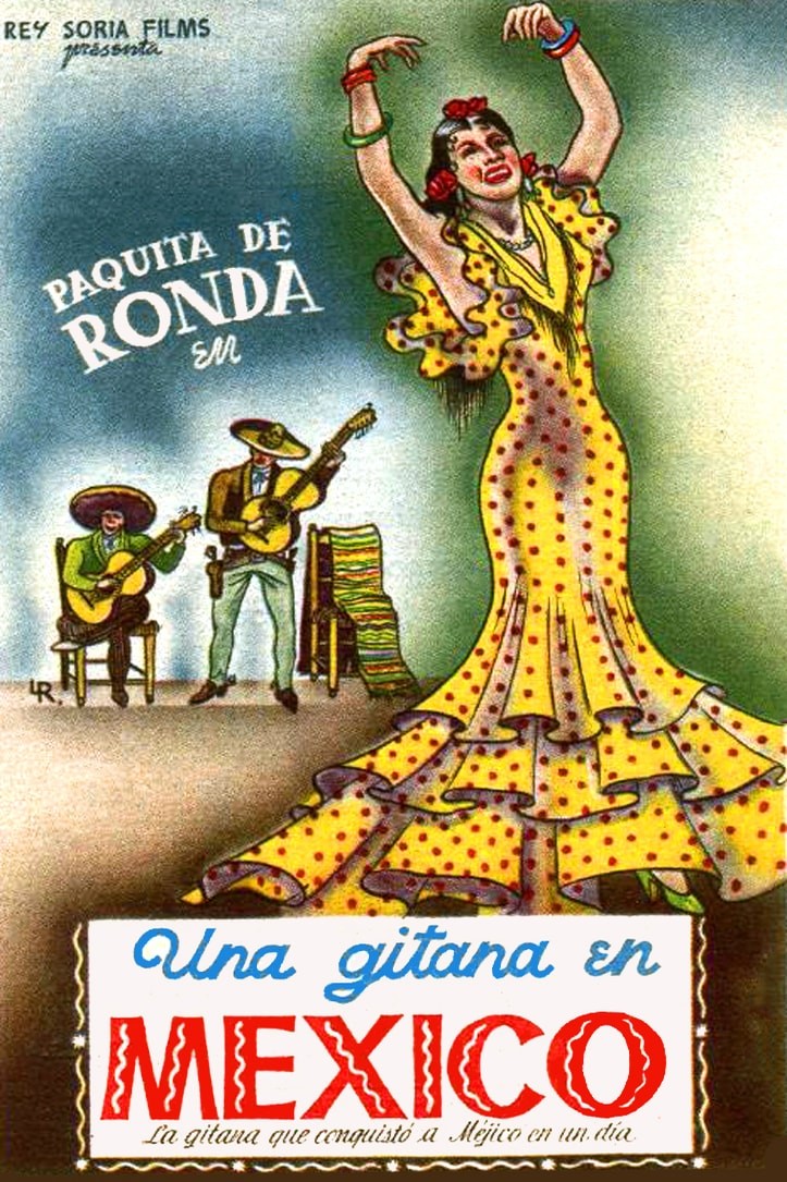 🎵 Paquita de Ronda (1950s) Movie Poster - Vintage Mexican Dance Art Print - 🎵 Paquita de Ronda (1950s) Movie Poster - Vintage Mexican Dance Art Print -