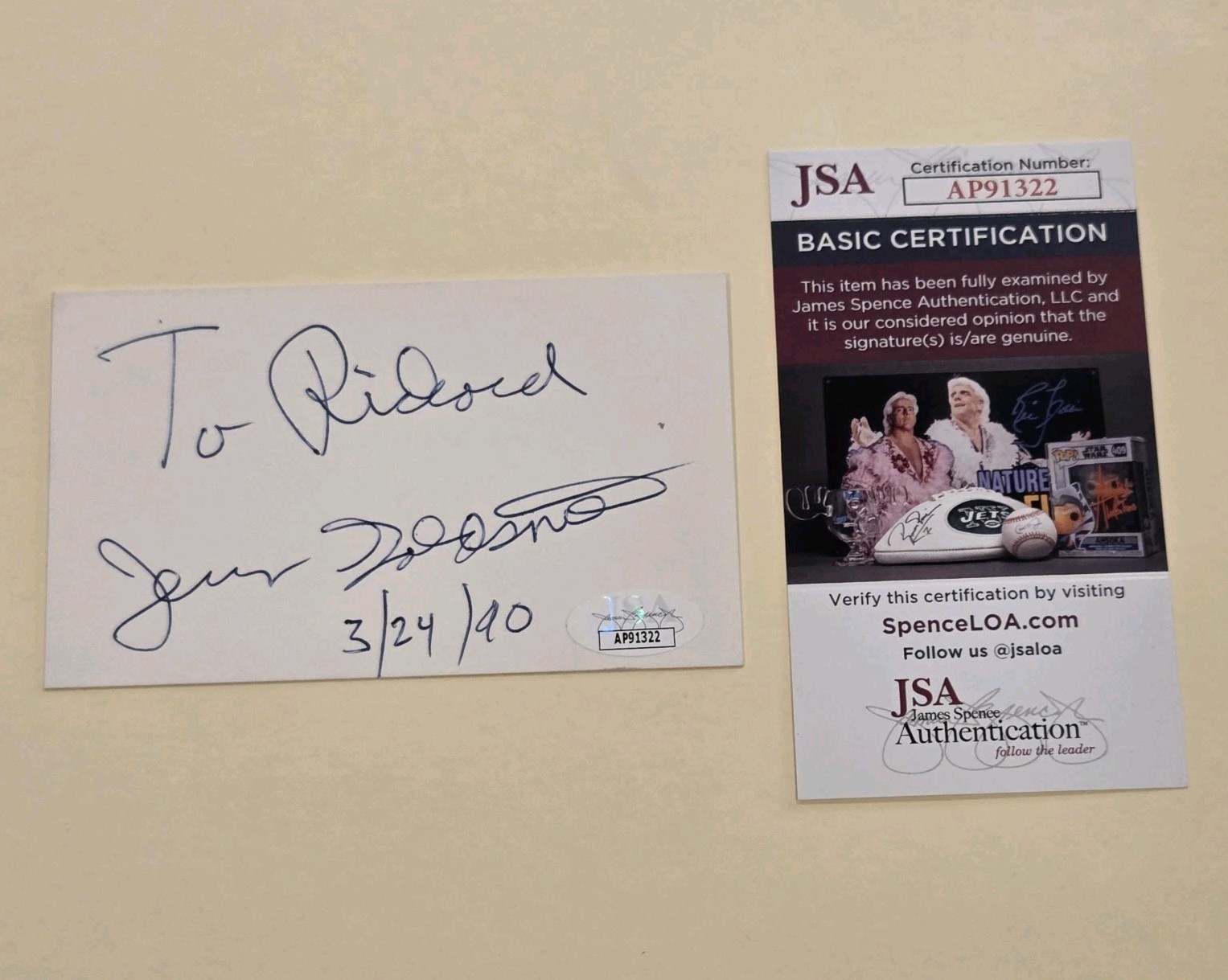 Jerry Goldsmith Composer Autograph JSA COA Star Trek Signed Musician Auto Rare 