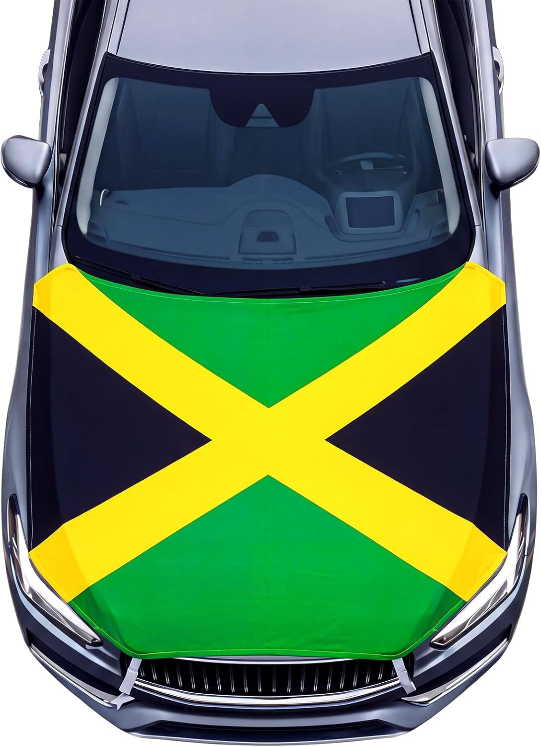 1 Pack Jamaica Flag Car Hood Cover Jamaica Flag Weatherproof Car Cover Decoratio 1 Pack Jamaica Flag Car Hood Cover Jamaica Flag Weatherproof Car Cover Decoratio