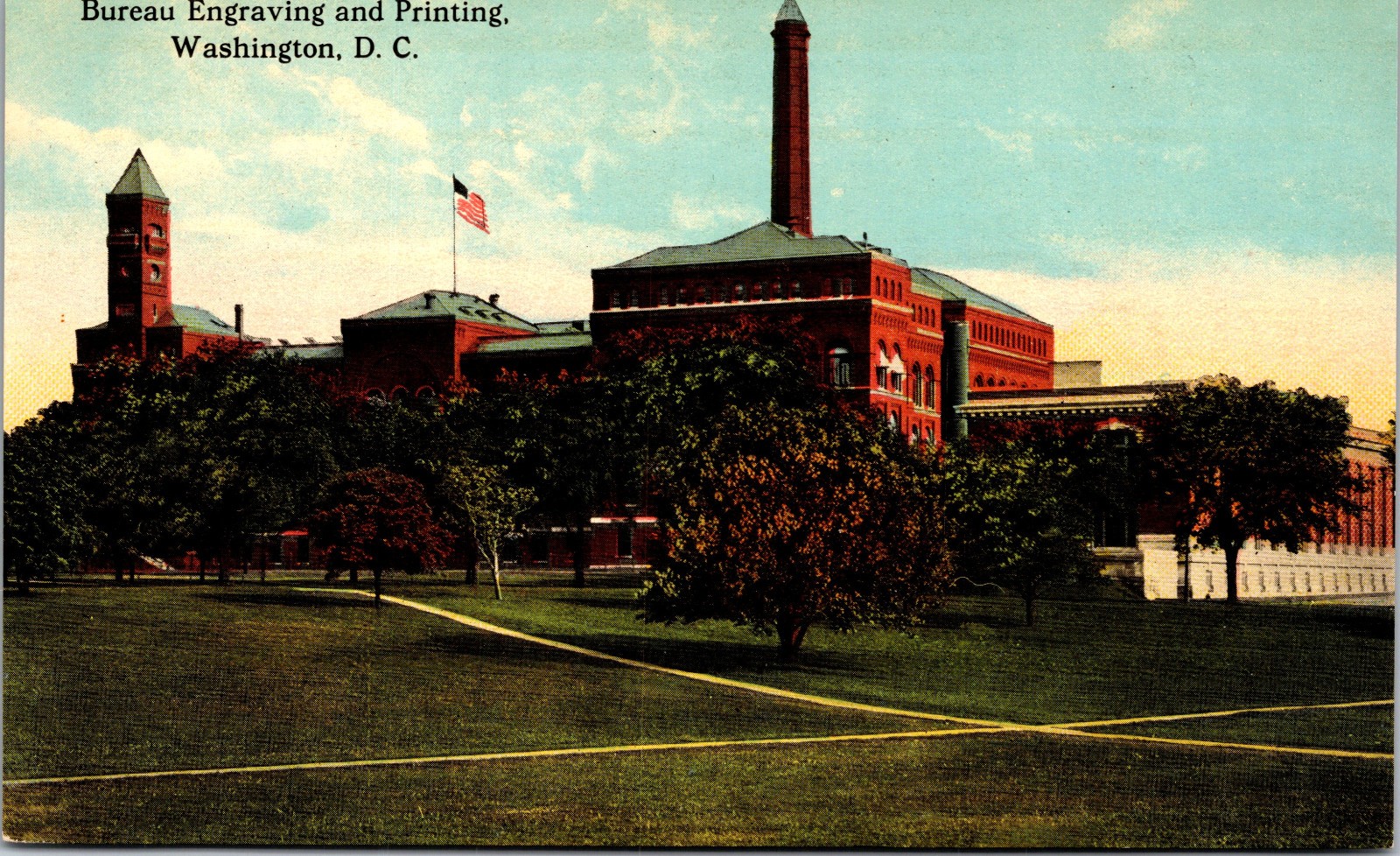 Washington, D.C. Bureau Engraving & Printing (BEP)/Flag/Exterior/Active -A127