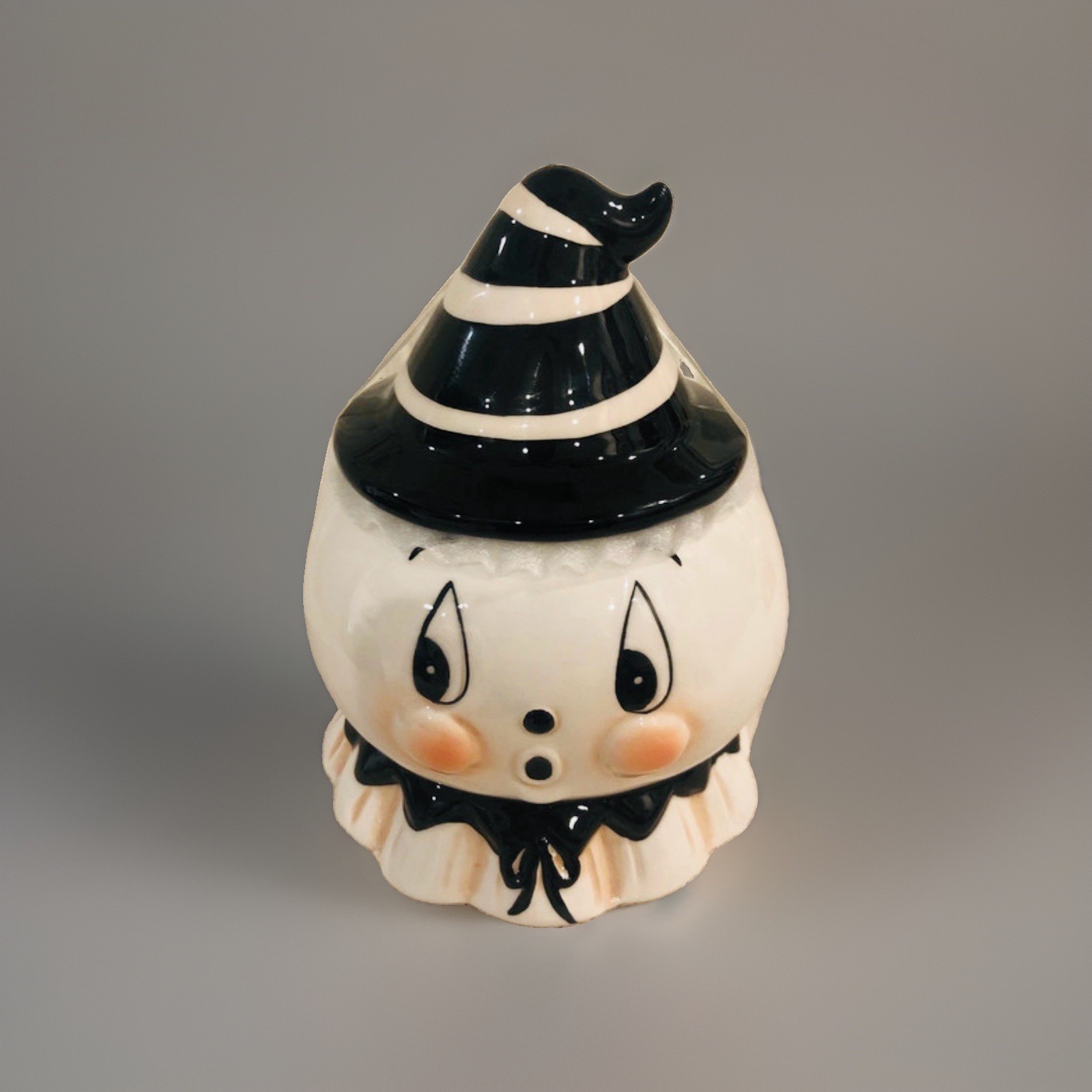 🖤🤍New Johanna Parker Nostalgia Halloween Ceramic Ghost Canister HTF