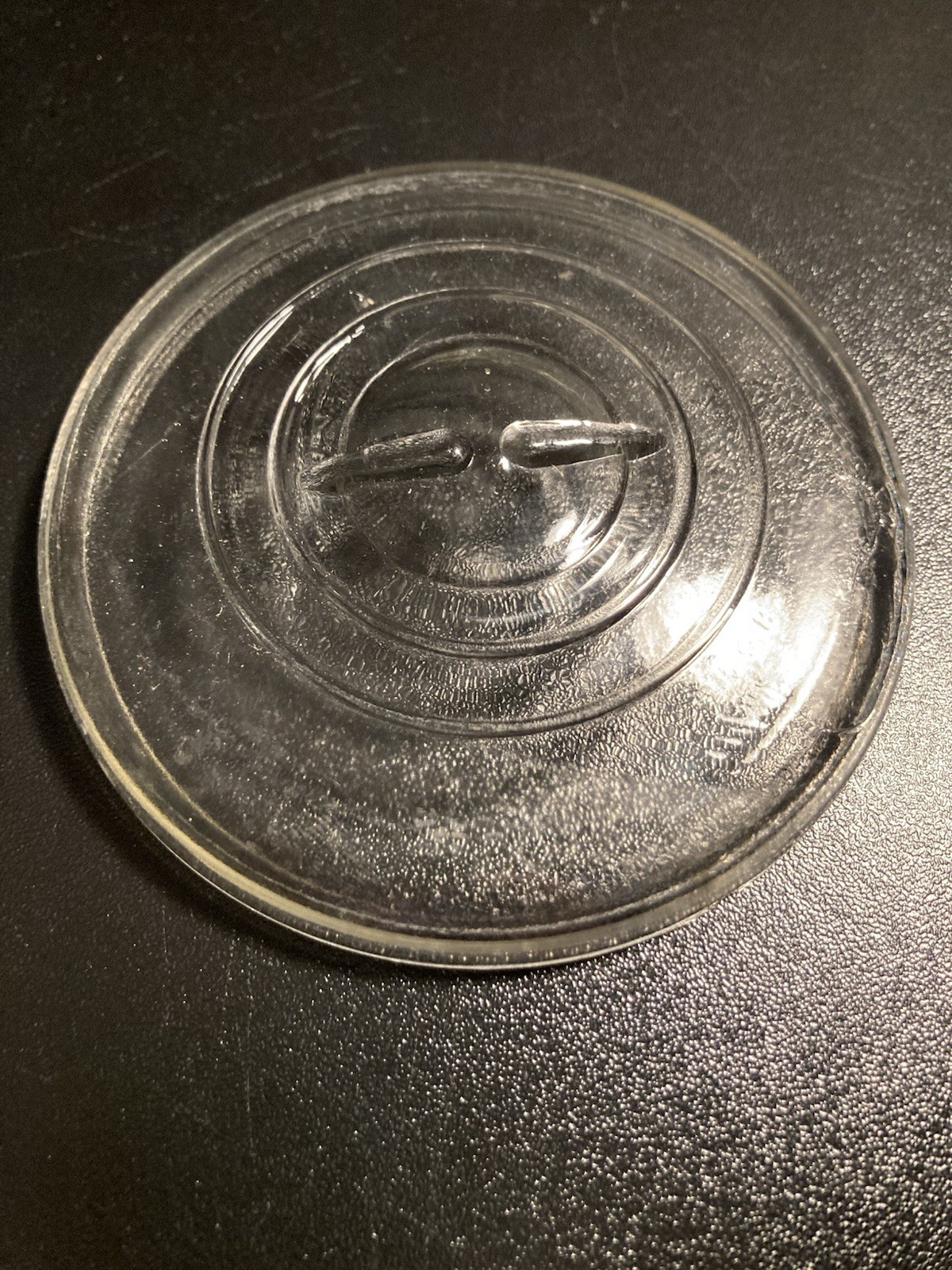 Vtg Clear Glass Canning Mason Jar Lid Wire Bail 3 7/8 Vtg Clear Glass Canning Mason Jar Lid Wire Bail 3 7/8