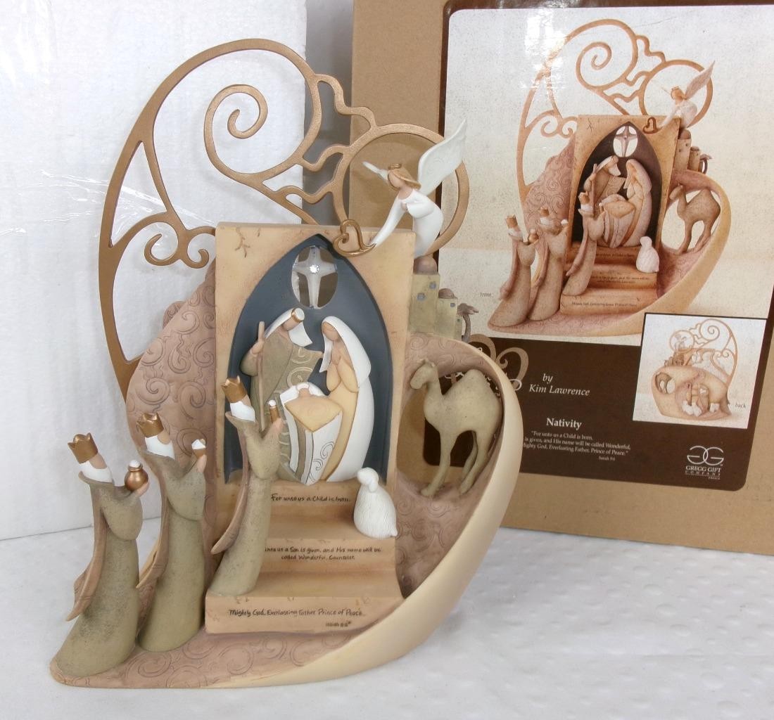 Enesco Christmas Legacy of Love Nativity Modern Kim Lawrence - RARE Boxed