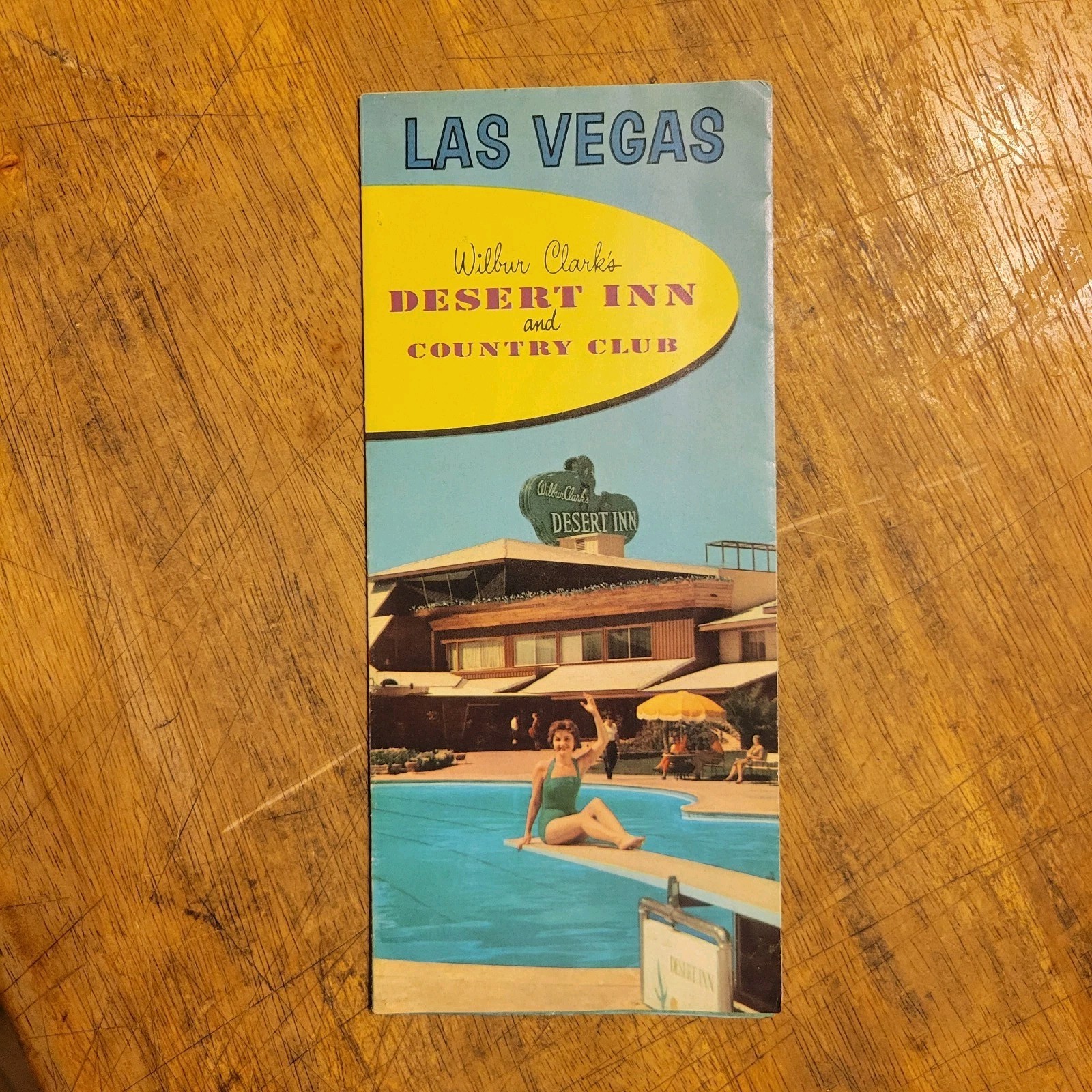 Wilbur Clarks DESERT INN & COUNTRY CLUB... Las Vegas Fold-Out Brochure 1961