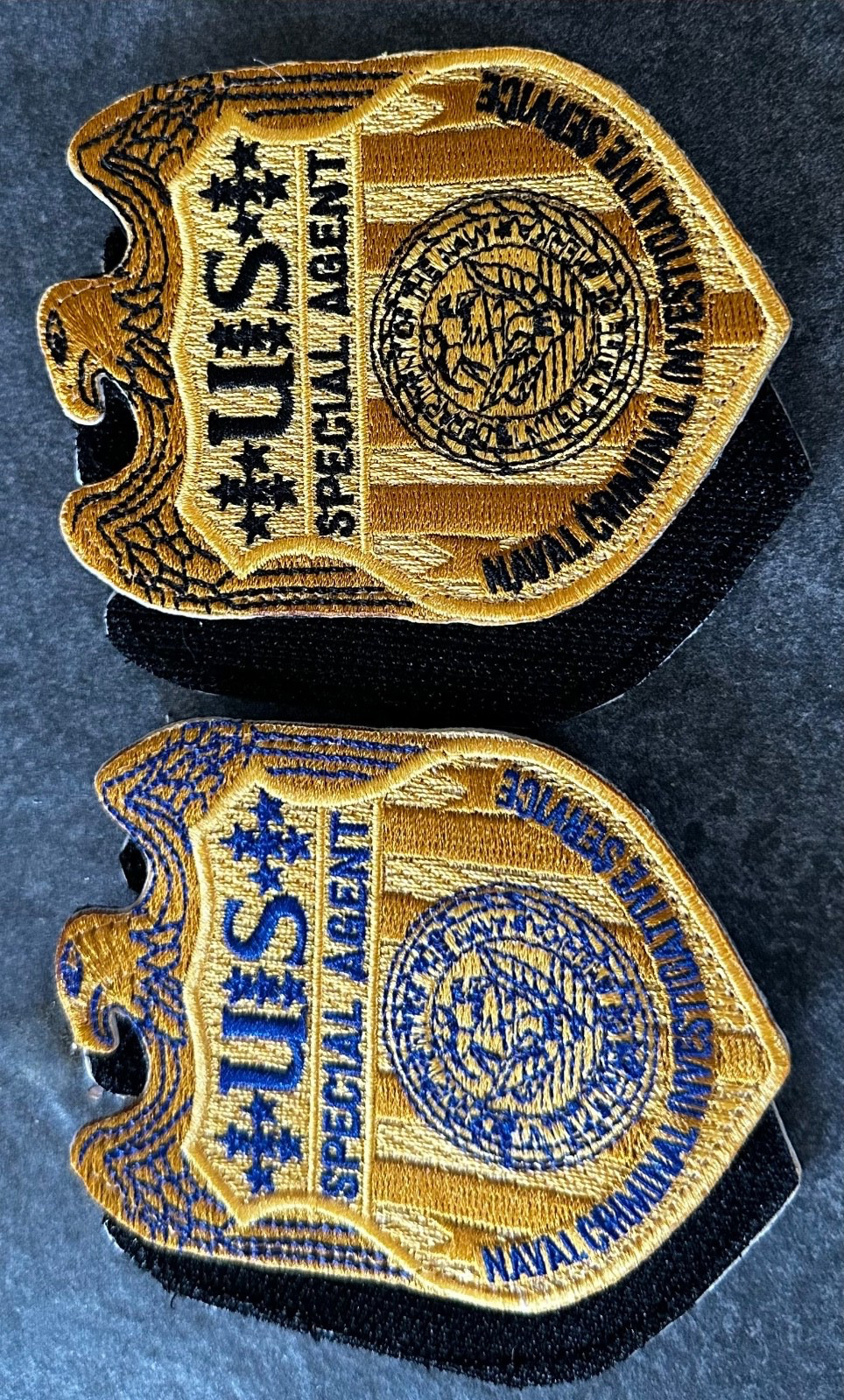 NCIS - Special event set of gold + blk blu cloth 3.0 - Genuine *Kokopelli Patch*