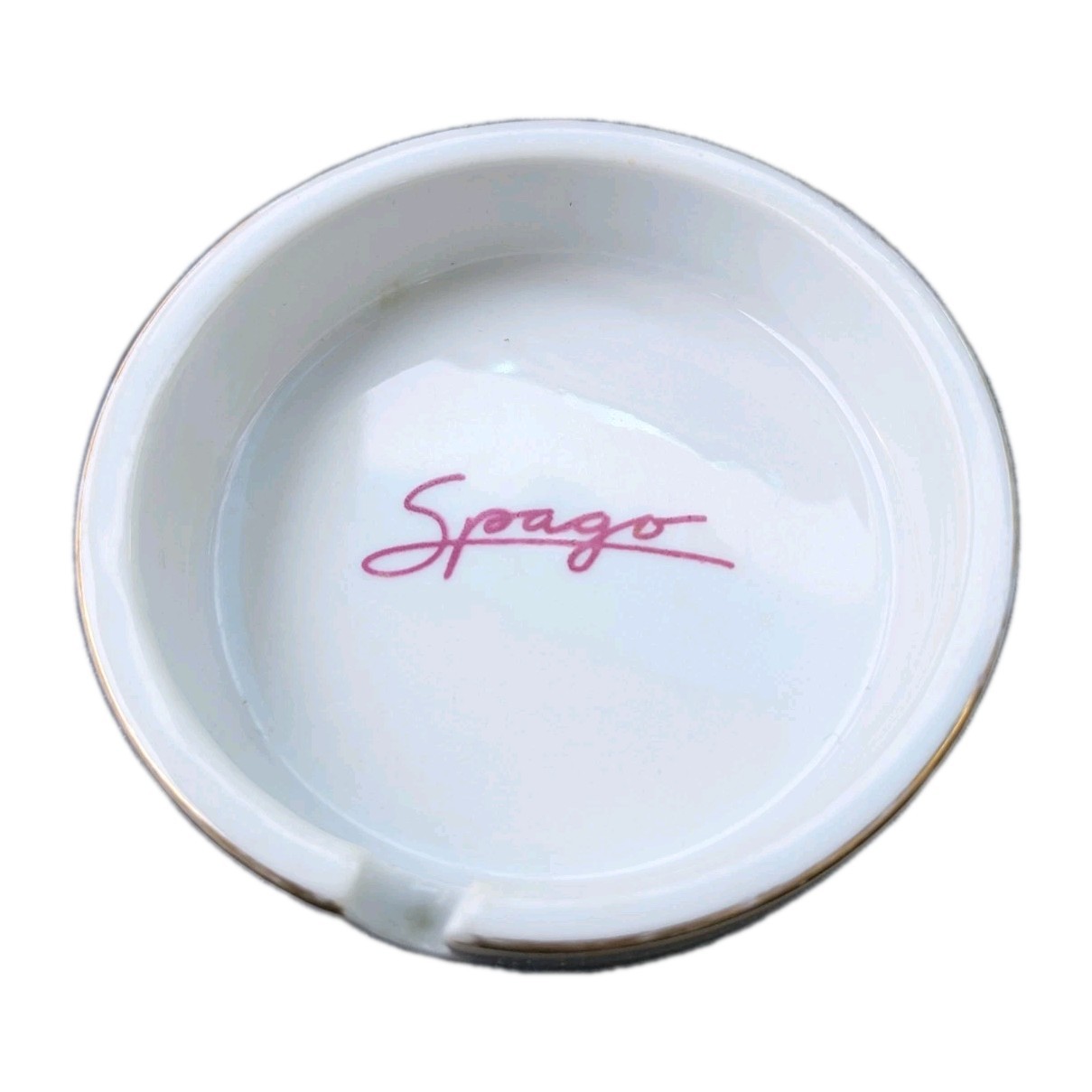 Vintage Spago Restaurant Beverly Hills Los Angeles CA Ashtray Wolfgang Puck EUC 