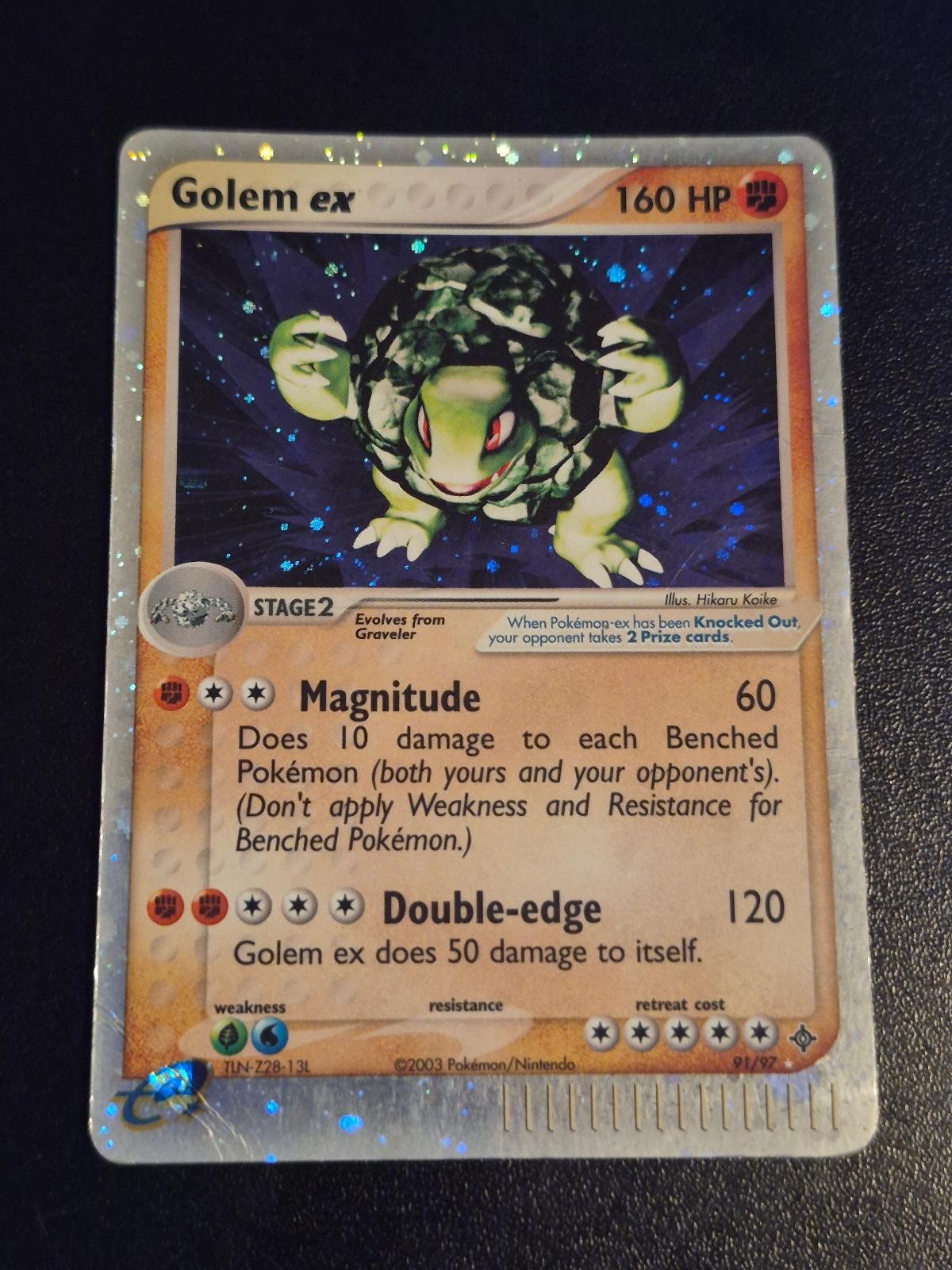 Golem ex 91/97 Holo EX Rare Dragon Pokemon HP