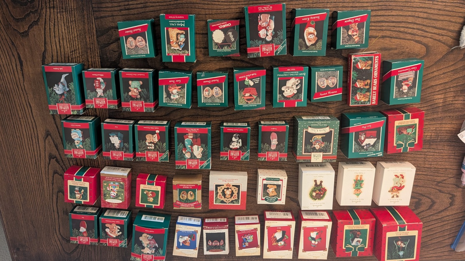 Vintage Hallmark Keepsake Ornament Lot of 43 Boxed 1986-2009