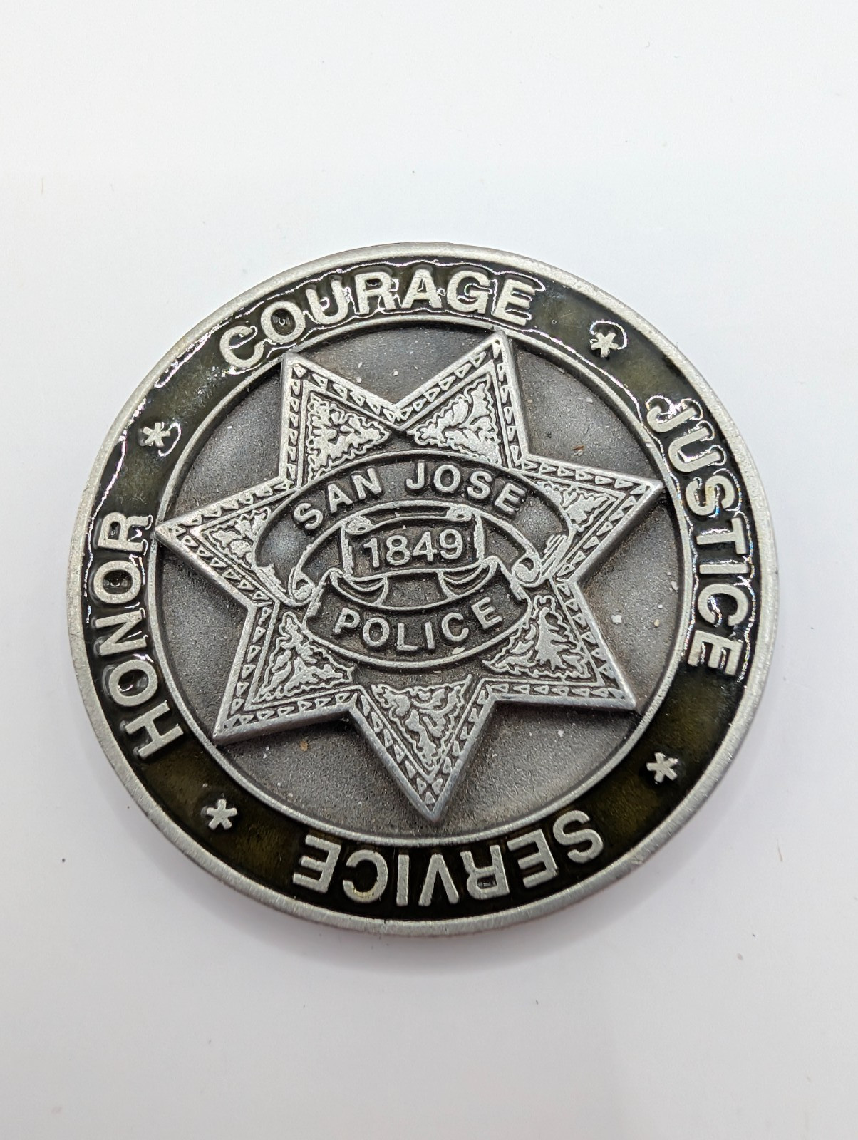 Vtg San Jose Police Reserve Challenge Coin December 8, 1941