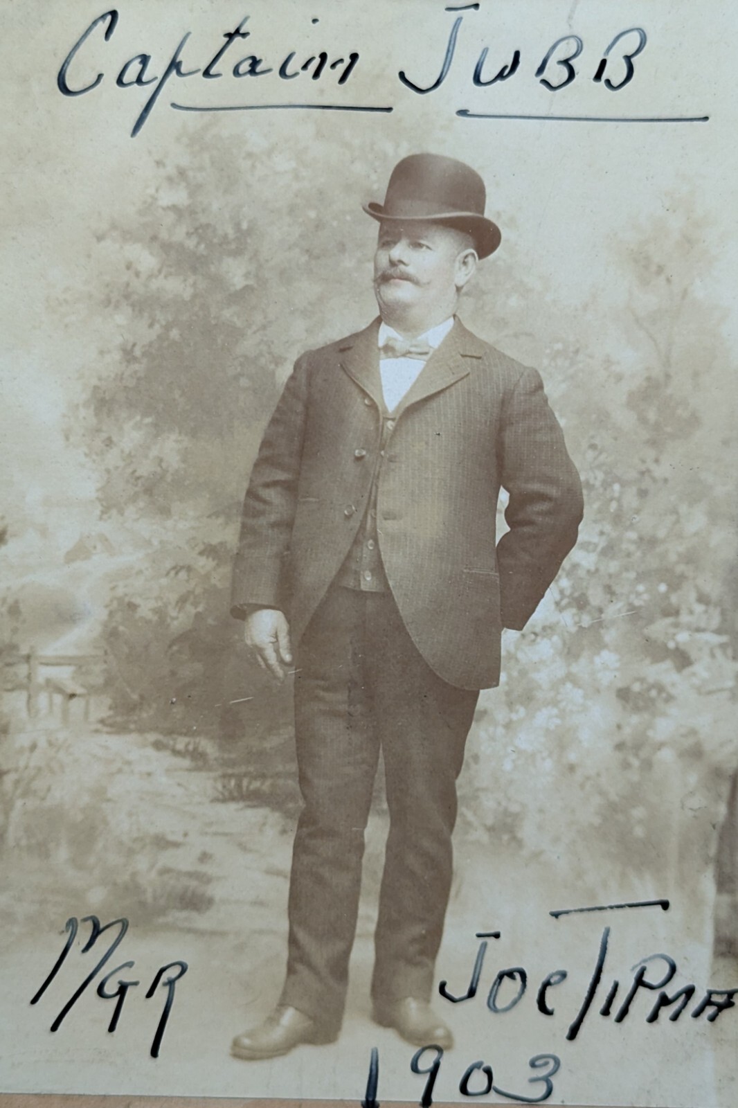 Antique 1903 Joe Tipman Boxing Boxer Manager Captain Photo Cabinet Card Antique 1903 Joe Tipman Boxing Boxer Manager Captain Photo Cabinet Card
