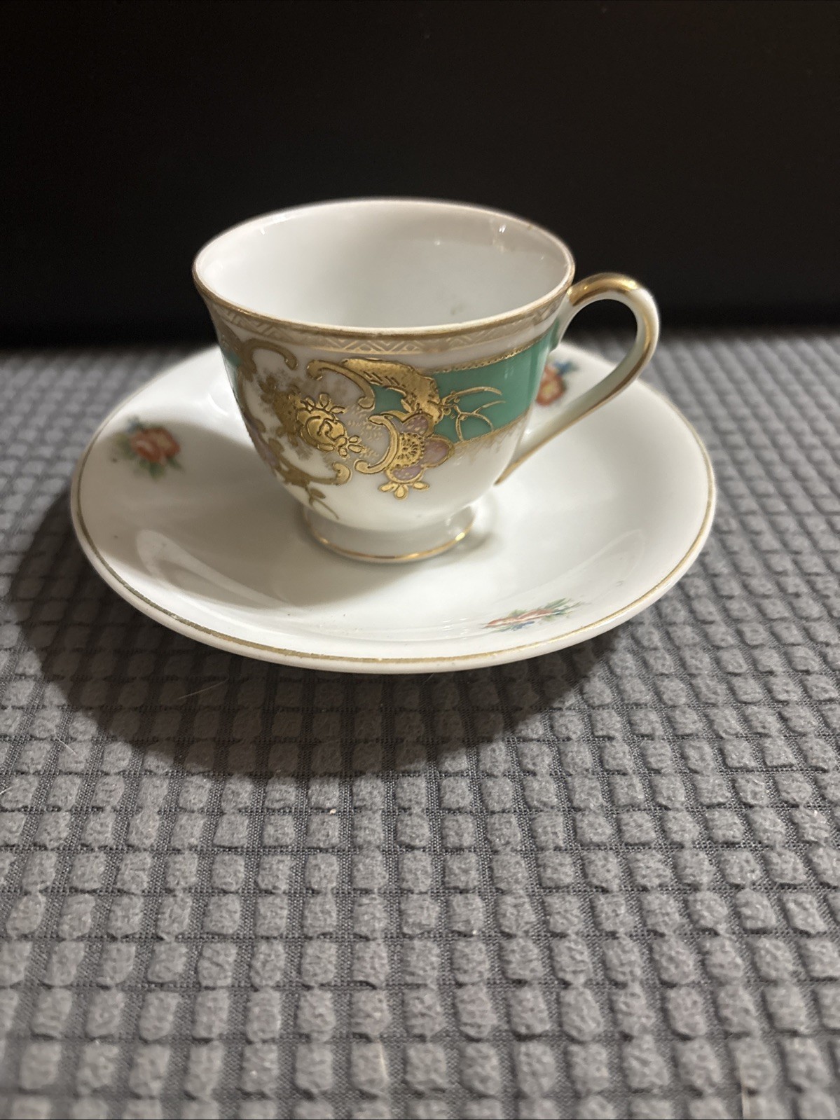 Vintage Japanese Hand Painted Chugai China Teacup And Saucer Set