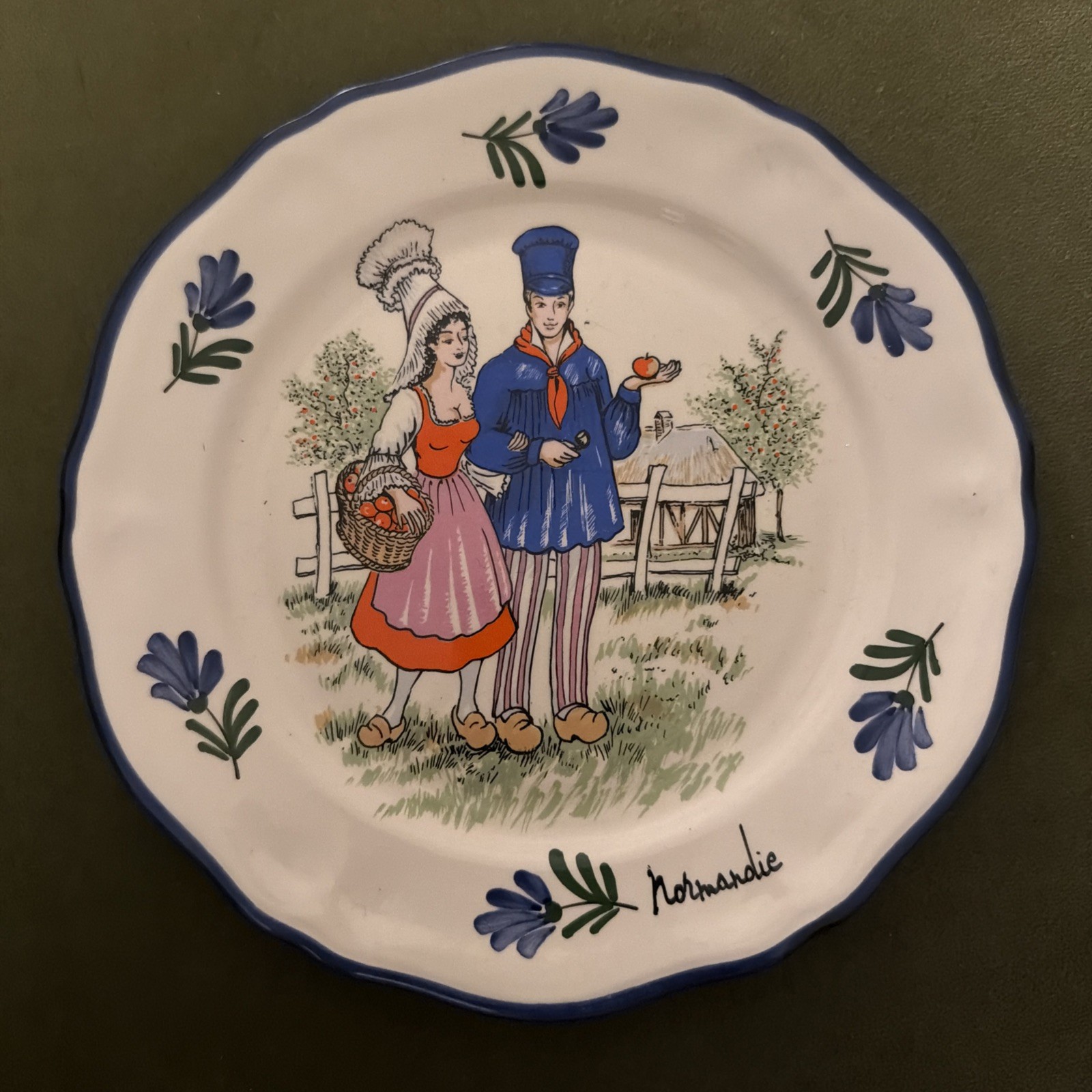 Hand painted French faience artisanale 