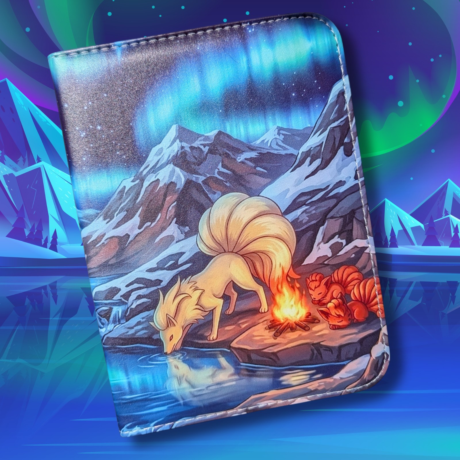 Pokemon Ninetales Vulpix Binder Pokémon Album 4 pocket 400 card 50 Pages