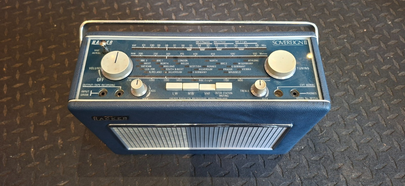 Hacker Sovereign II  Vintage Portable Radio Spares Or Repair