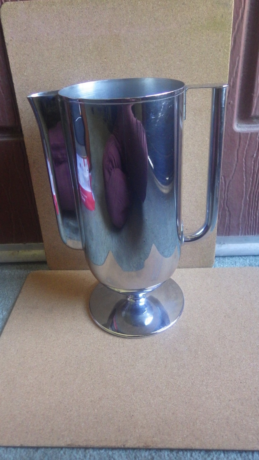 ANTIQUE NORMAN BEL GEDDES ART DECO REVERE BAR WARE CHROME COCKTAIL BARON PITCHER