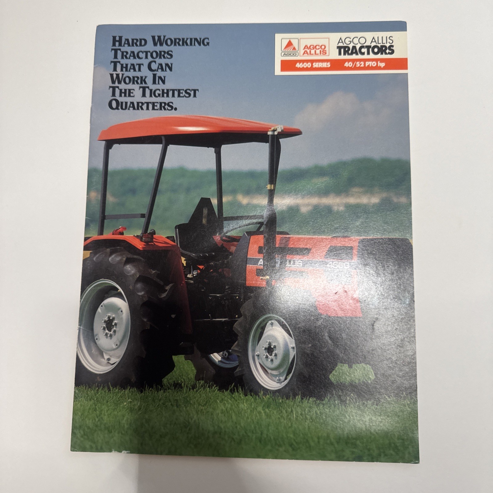 Vintage OEM Agco Allis 40 52 PTO HP 4600 Series 4650 4660 Dealer Sales Brochure