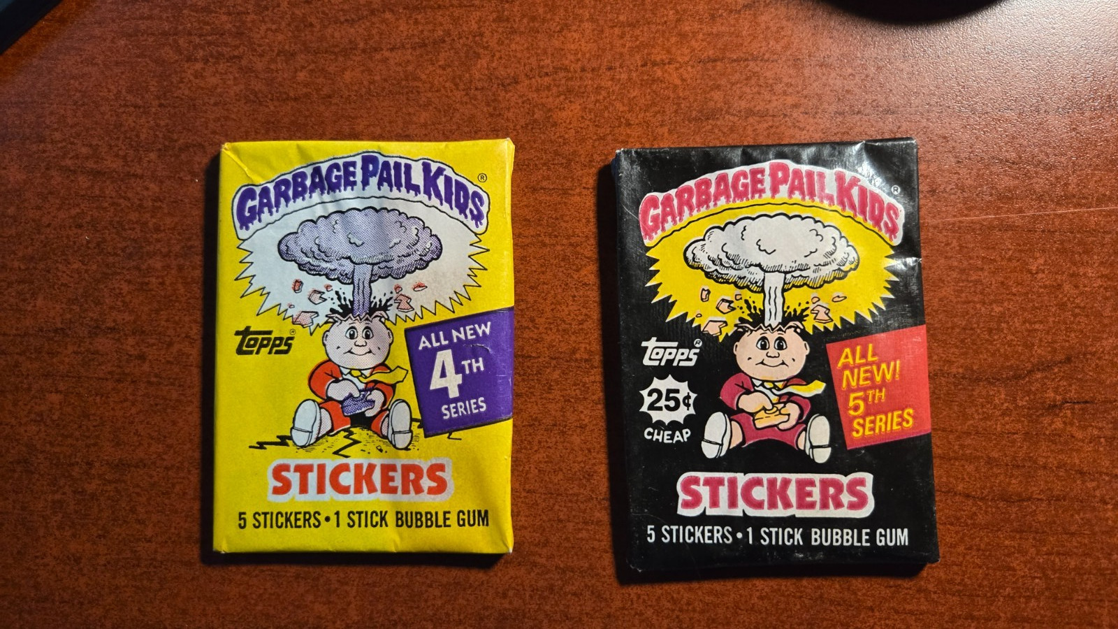 Vintage 1986 Topps Gabage Pail Kids Unopened Wax Pack Series 4 and Series 5