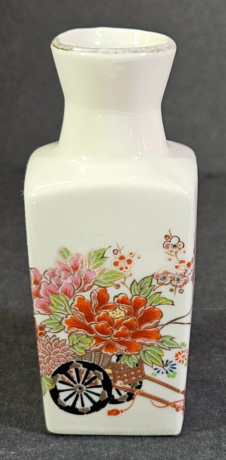 Vintage Miyako Style Mini Porcelain White Vase Japan 3 5/8\