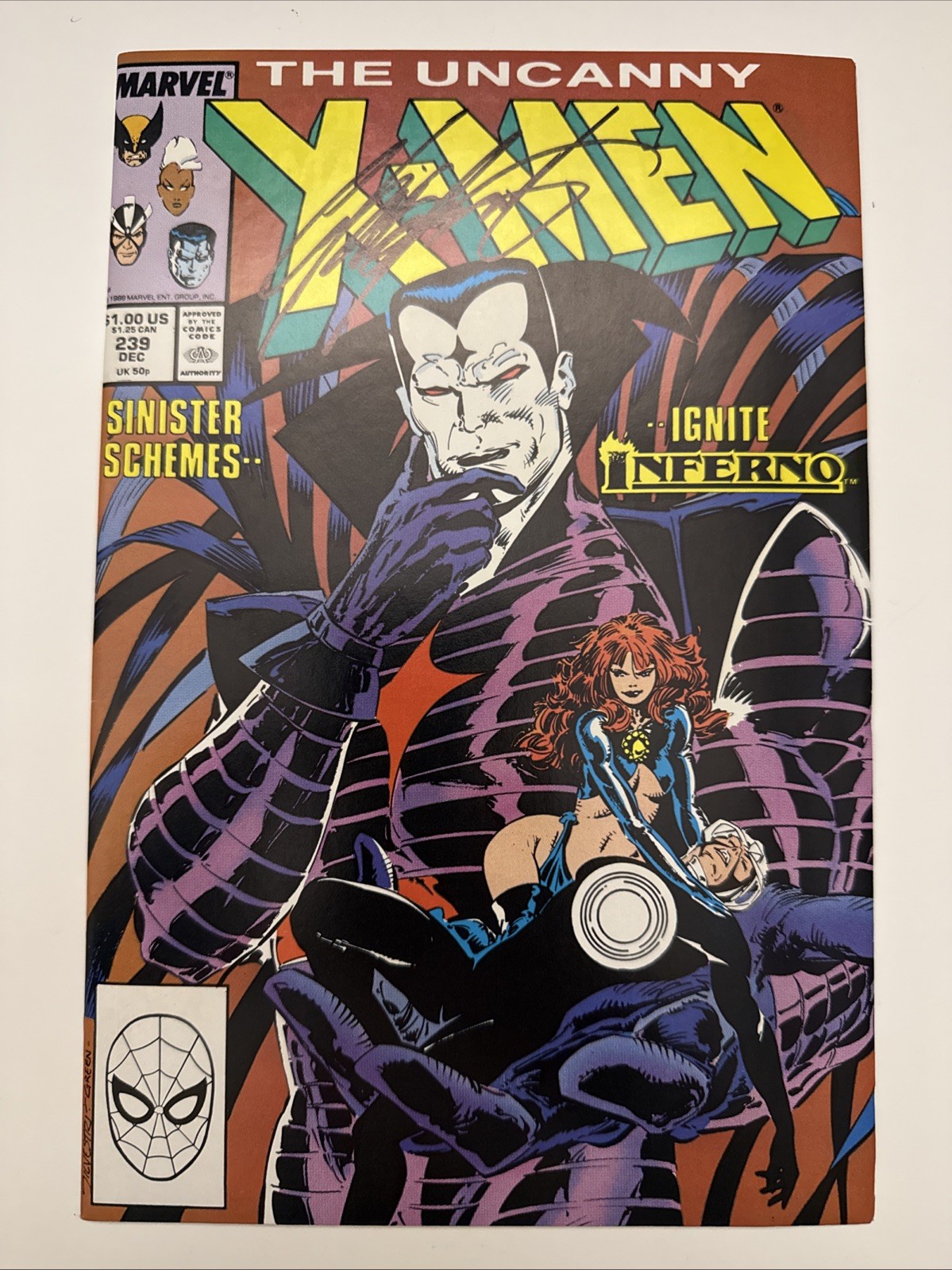 The Uncanny X-Men #239 🔑KEY ISSUE 🔥HIGH GRADE NM+ 🔥SIGNED CHRIS CLAREMONT