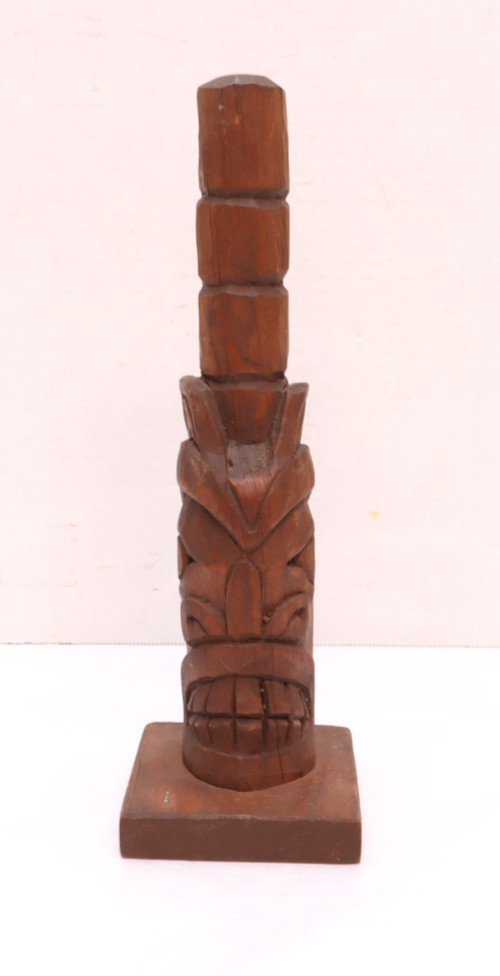 Northwest Coast Antique Totem Pole Tlingit Salish Native American ABNER JOHNSON-