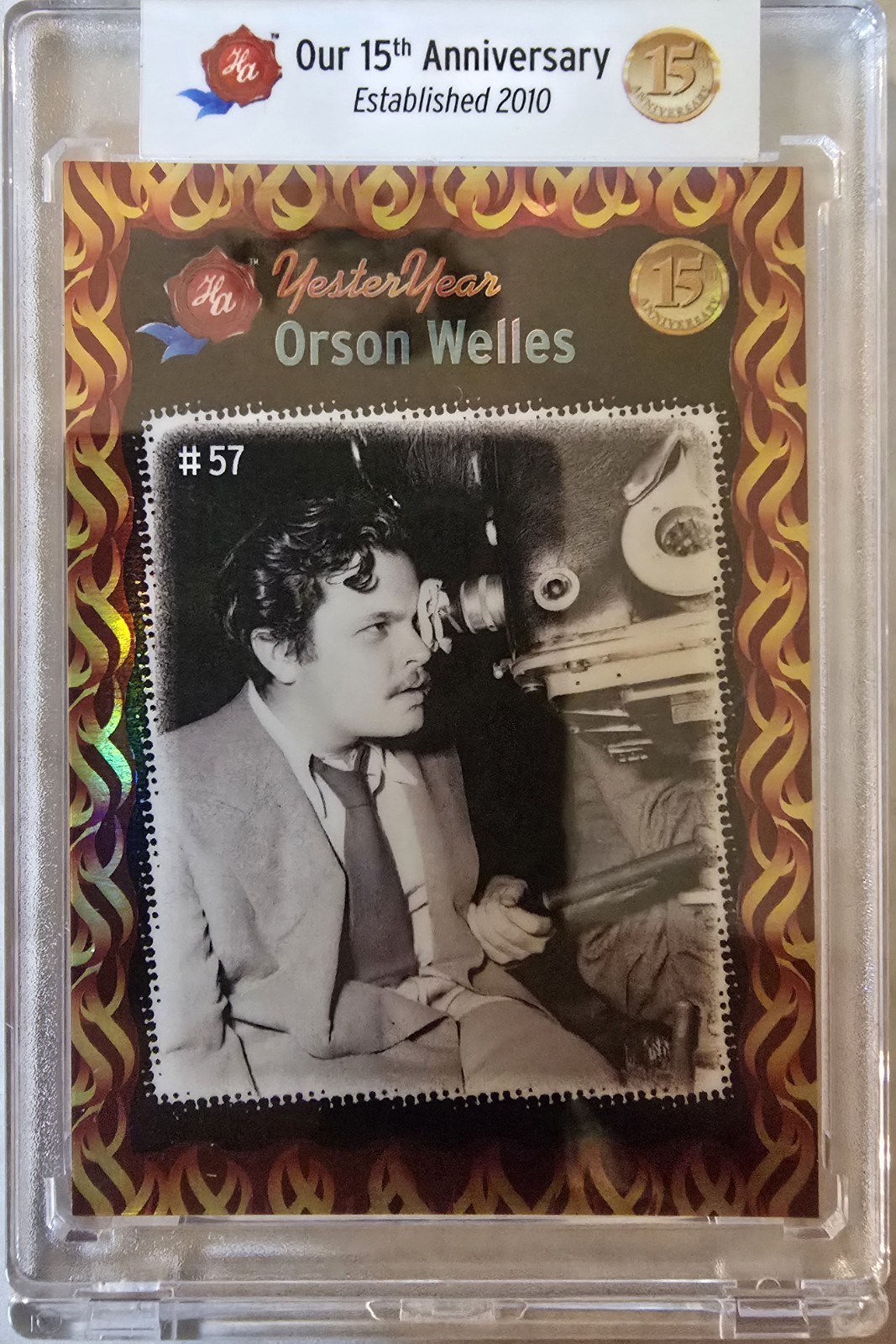 2025 HISTORIC AUTOGRAPHS YESTERYEAR #57 FOIL FIRE 1/1 - Orson Welles