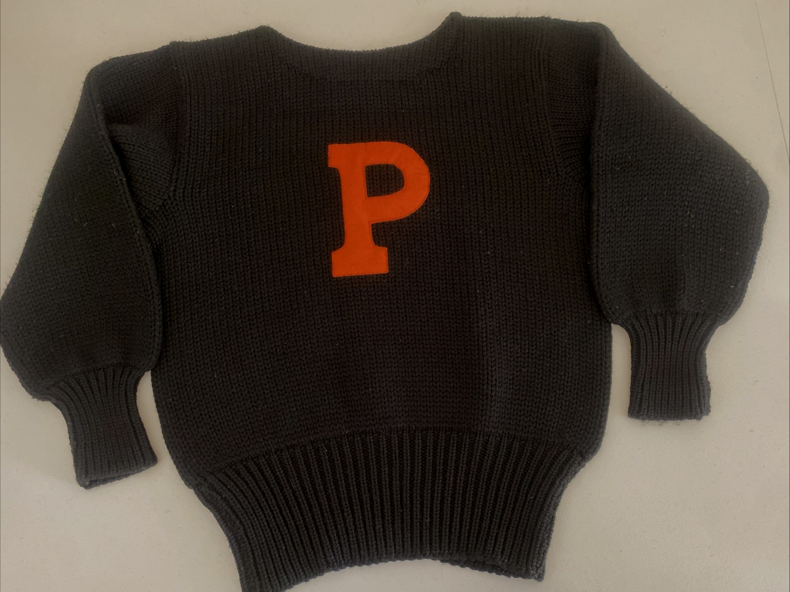 Womens Vintage 1950s Ivy League Princeton University Store Wool Sweater Size S/M